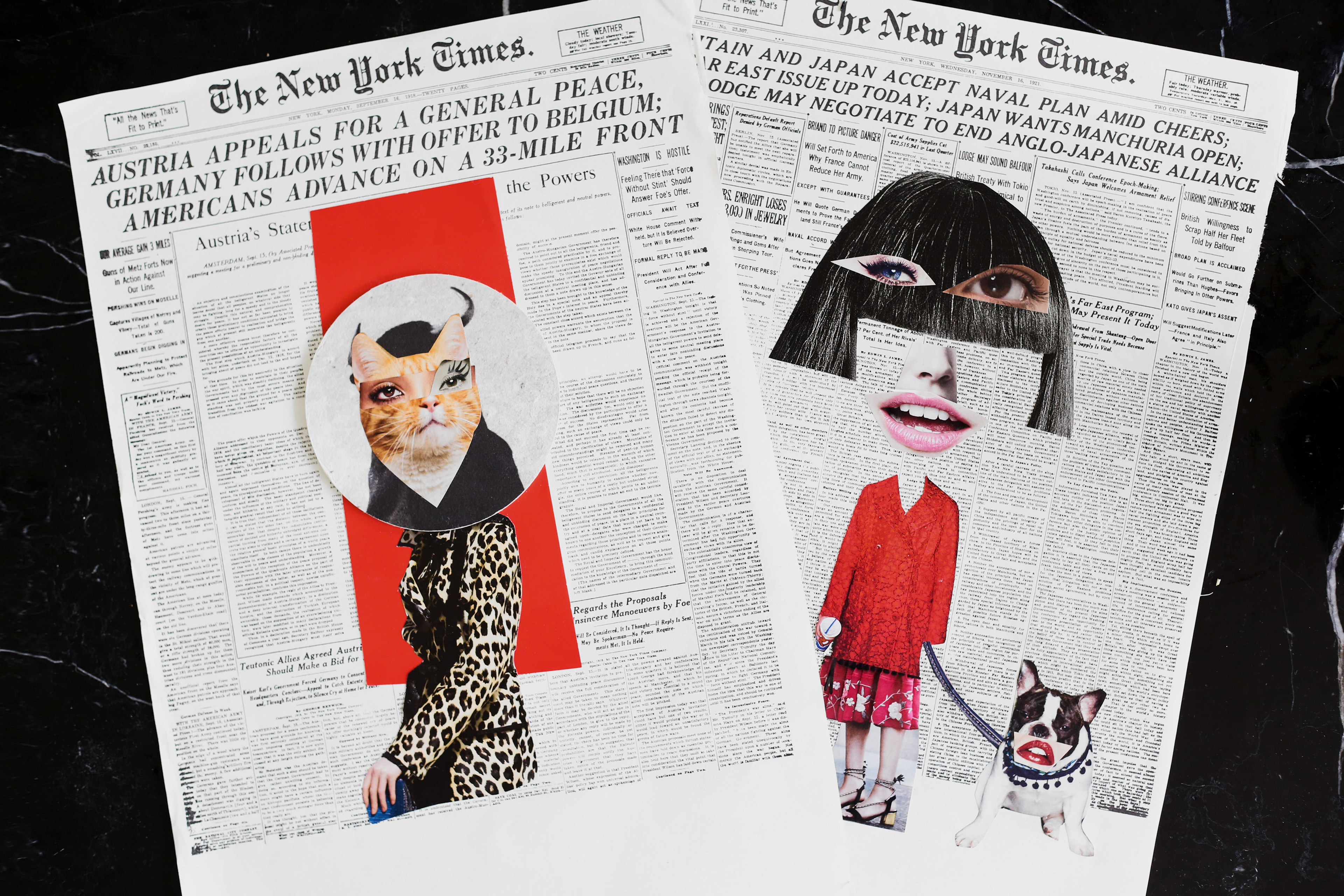 Collage art by Erwin Georgi