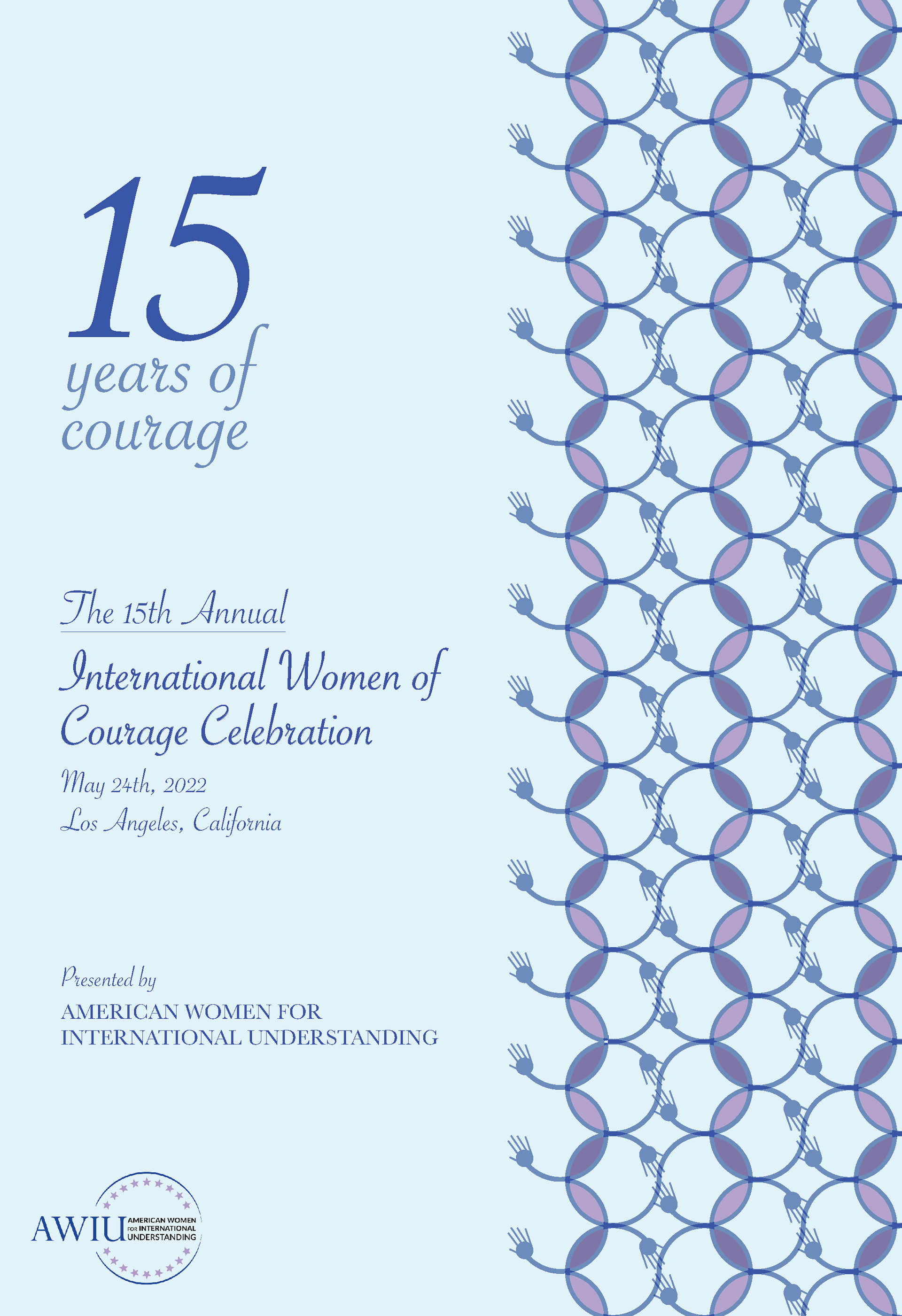 Concept Work for the International Women of Courage Celebration, honoring 12 women from around the world for exceptional work in advocating for human rights, environmental causes, gender equality, and female empowerment