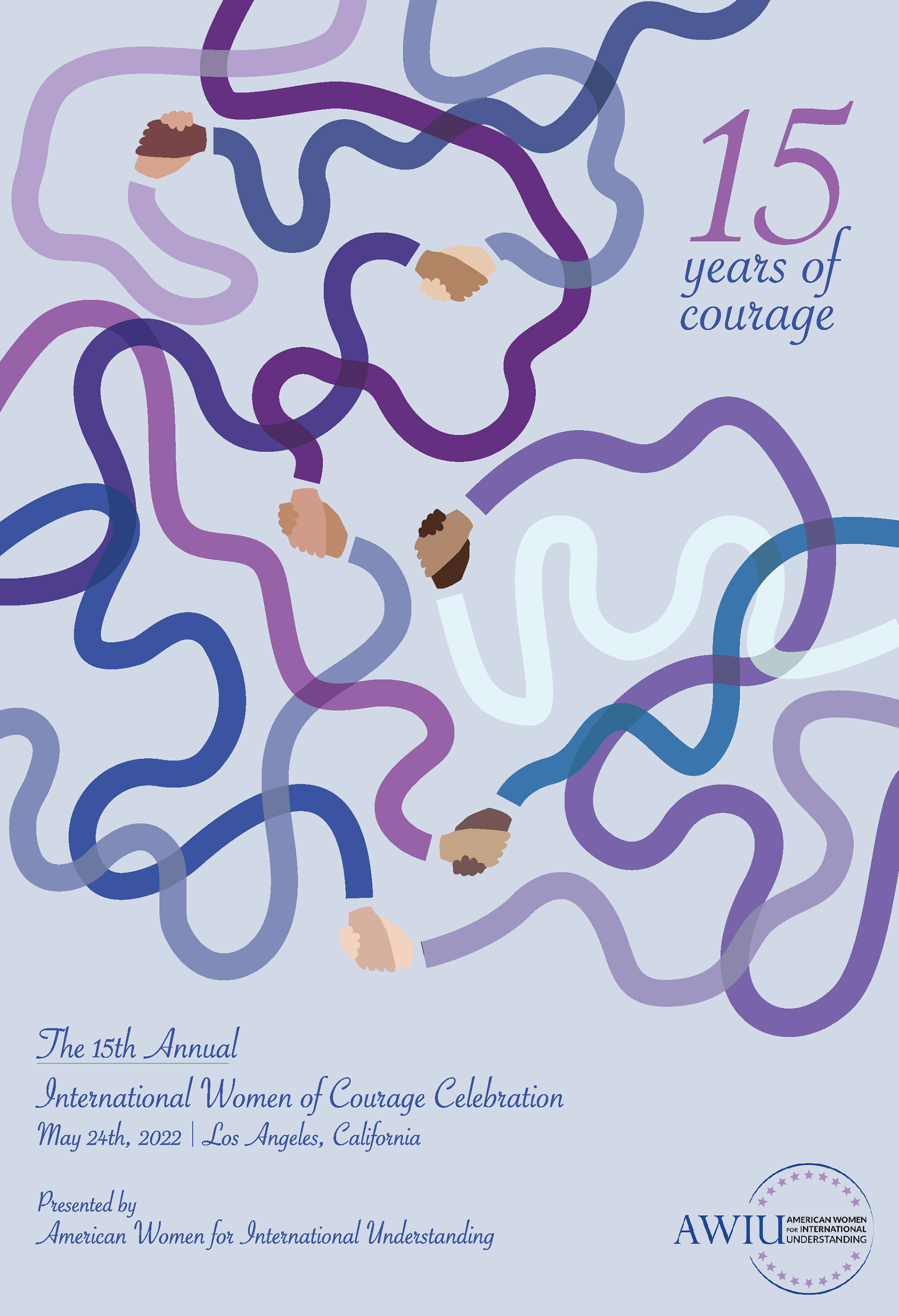 Concept Work for the International Women of Courage Celebration, honoring 12 women from around the world for exceptional work in advocating for human rights, environmental causes, gender equality, and female empowerment