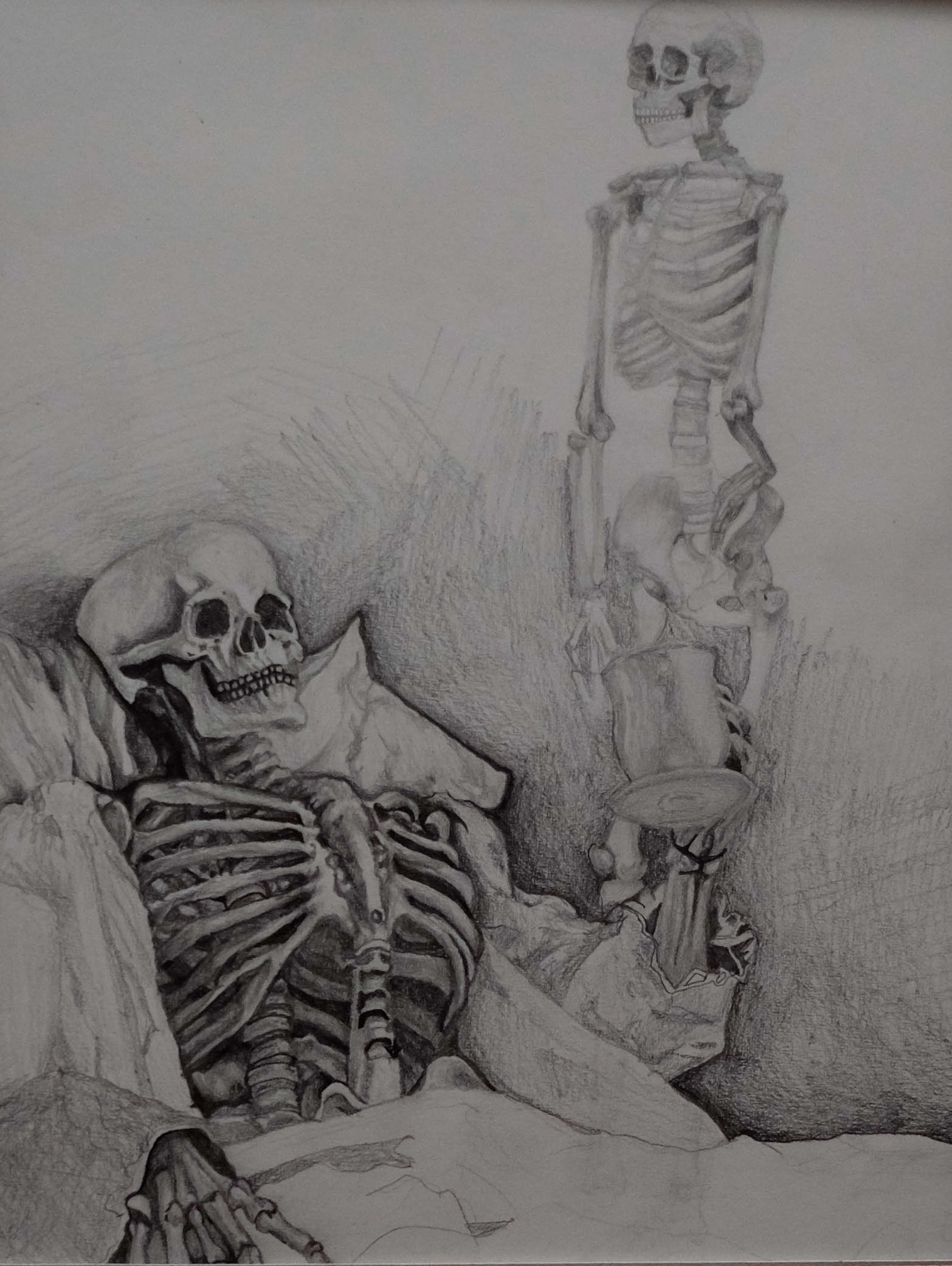 Caretaker - Graphite on Paper 10x12"