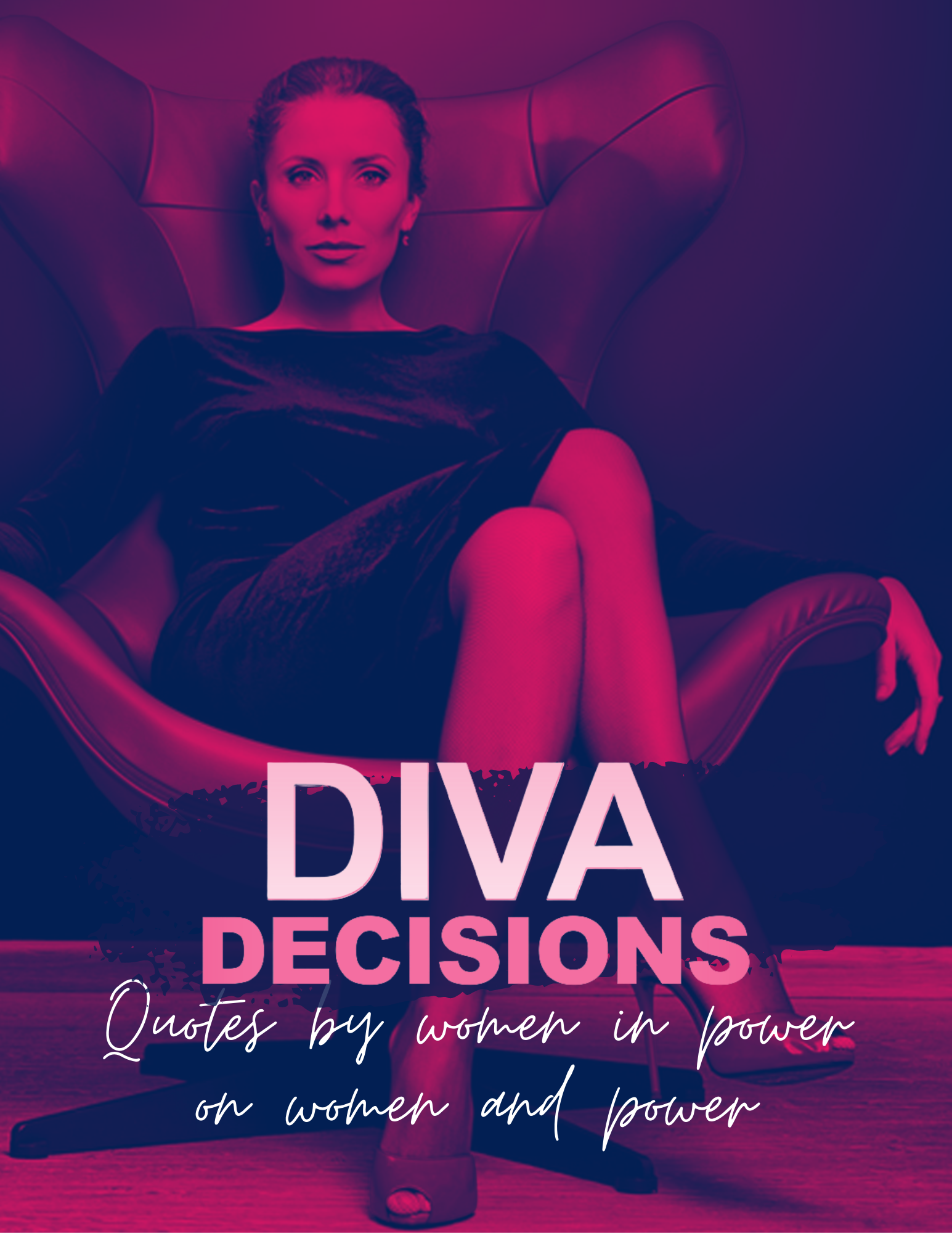 First page of the Diva Decisions Quote book I designed