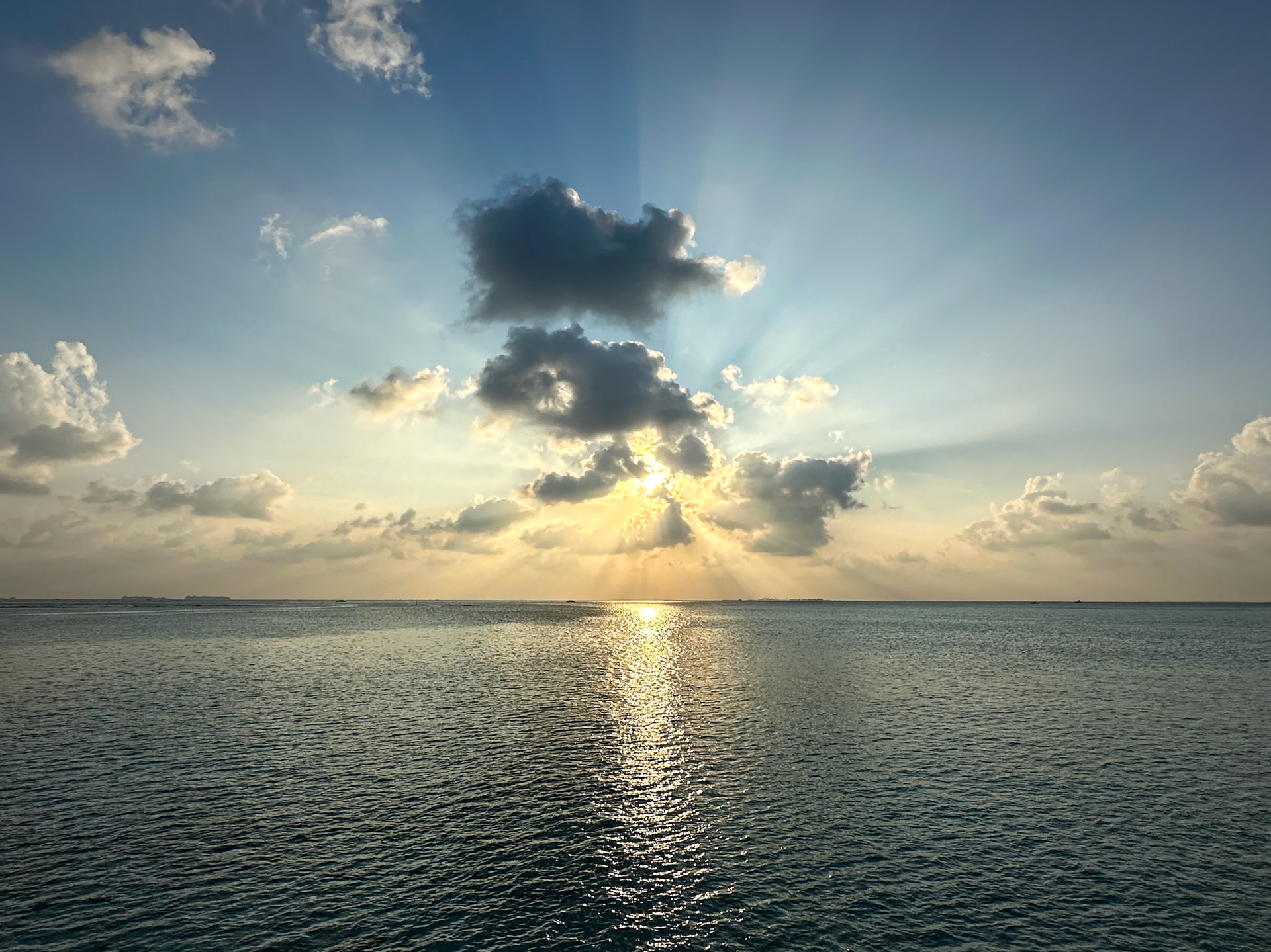 Sunset in the Maldives
