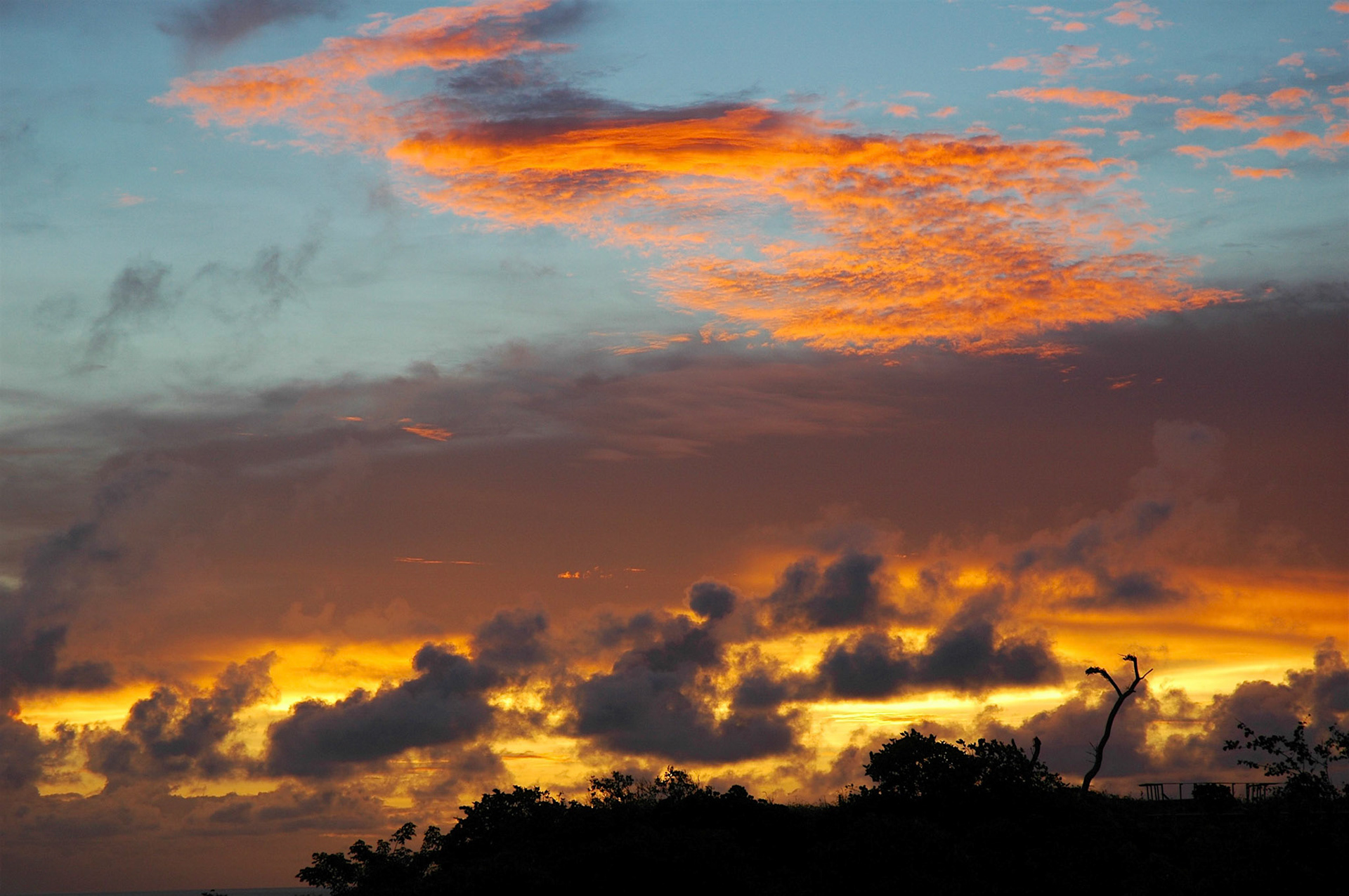 Sunset taken from Indigo in Mustique