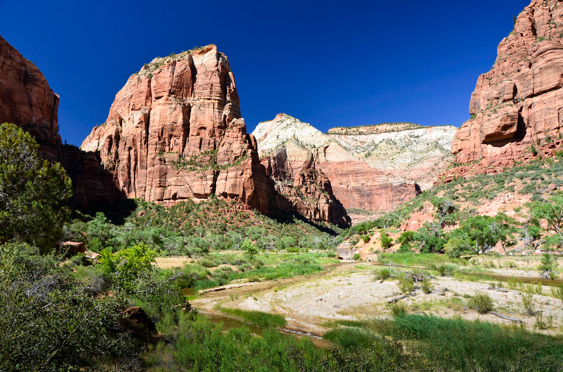 Head of the valley in Zion National Park, Utah
