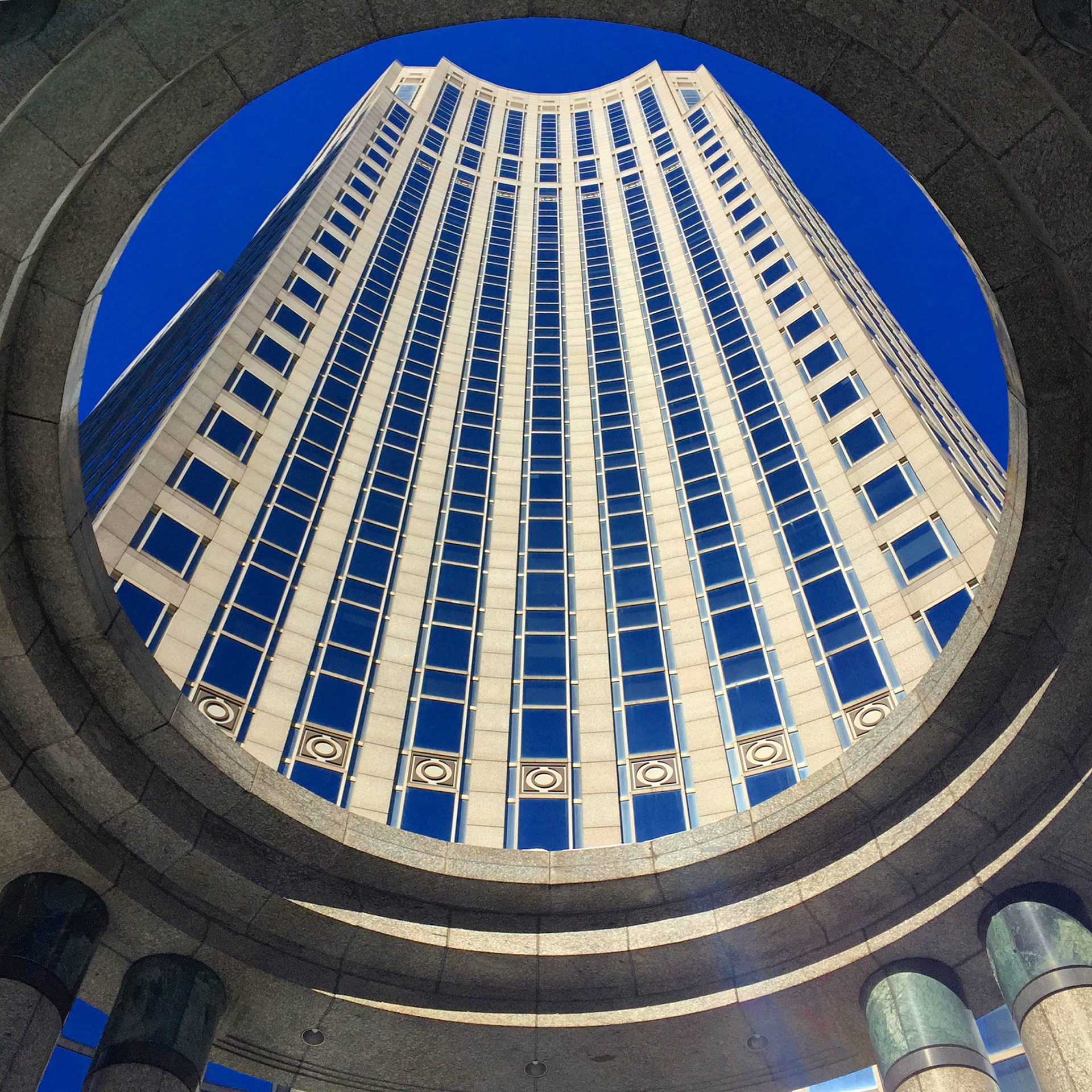 View upwards from in front of Tower 57, Lexington Avenue, New York