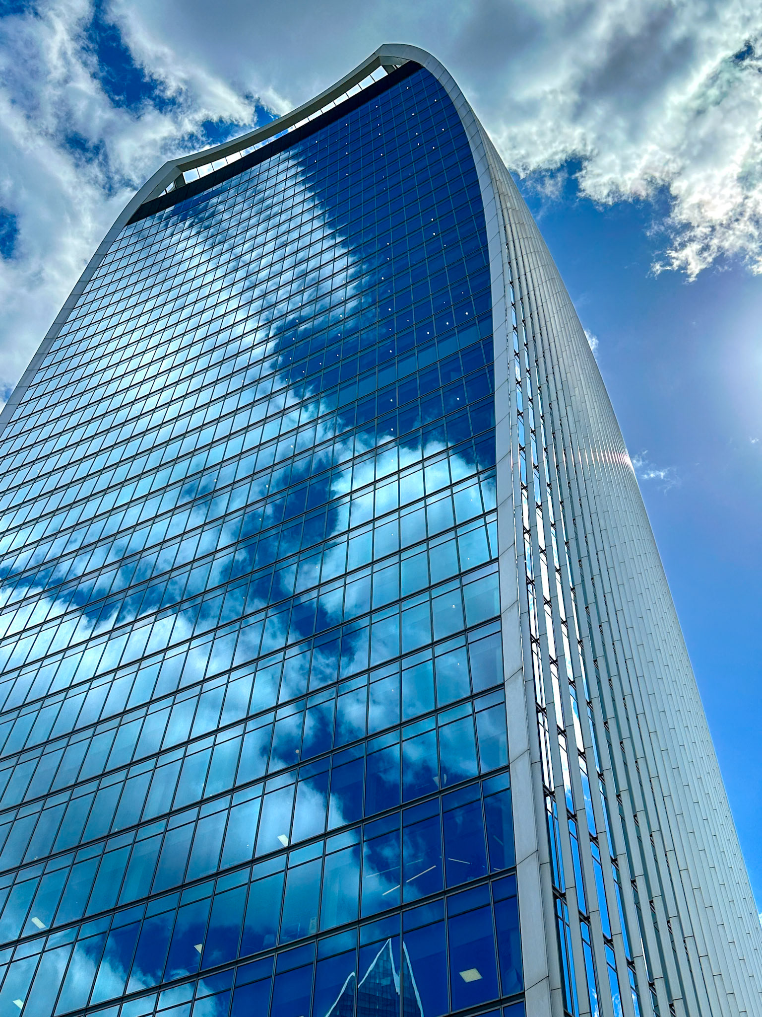 Looking up at the The Fenchurch ('Walkie-Talkie') Building, London