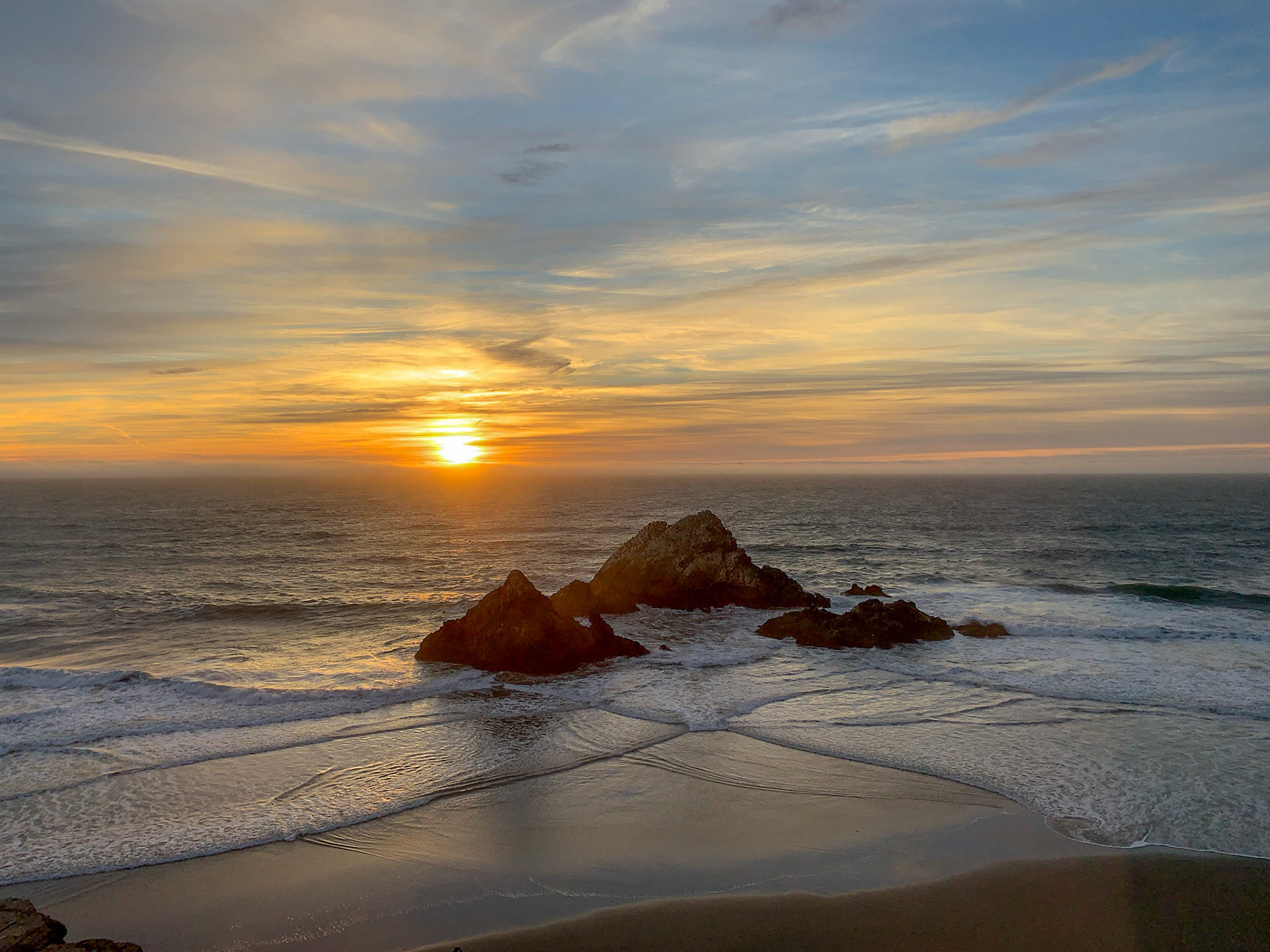 Sunset from Lands End, San Francisco