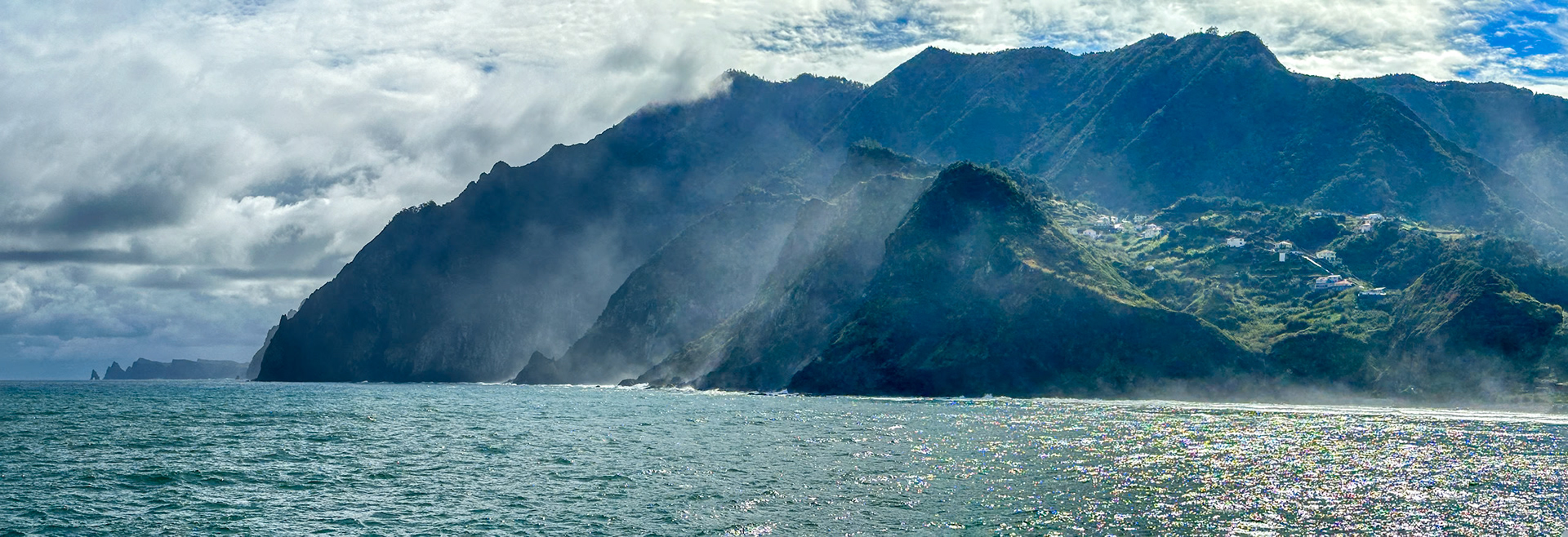 Sea mist near Porto da Cruz, Madeira, Portugal