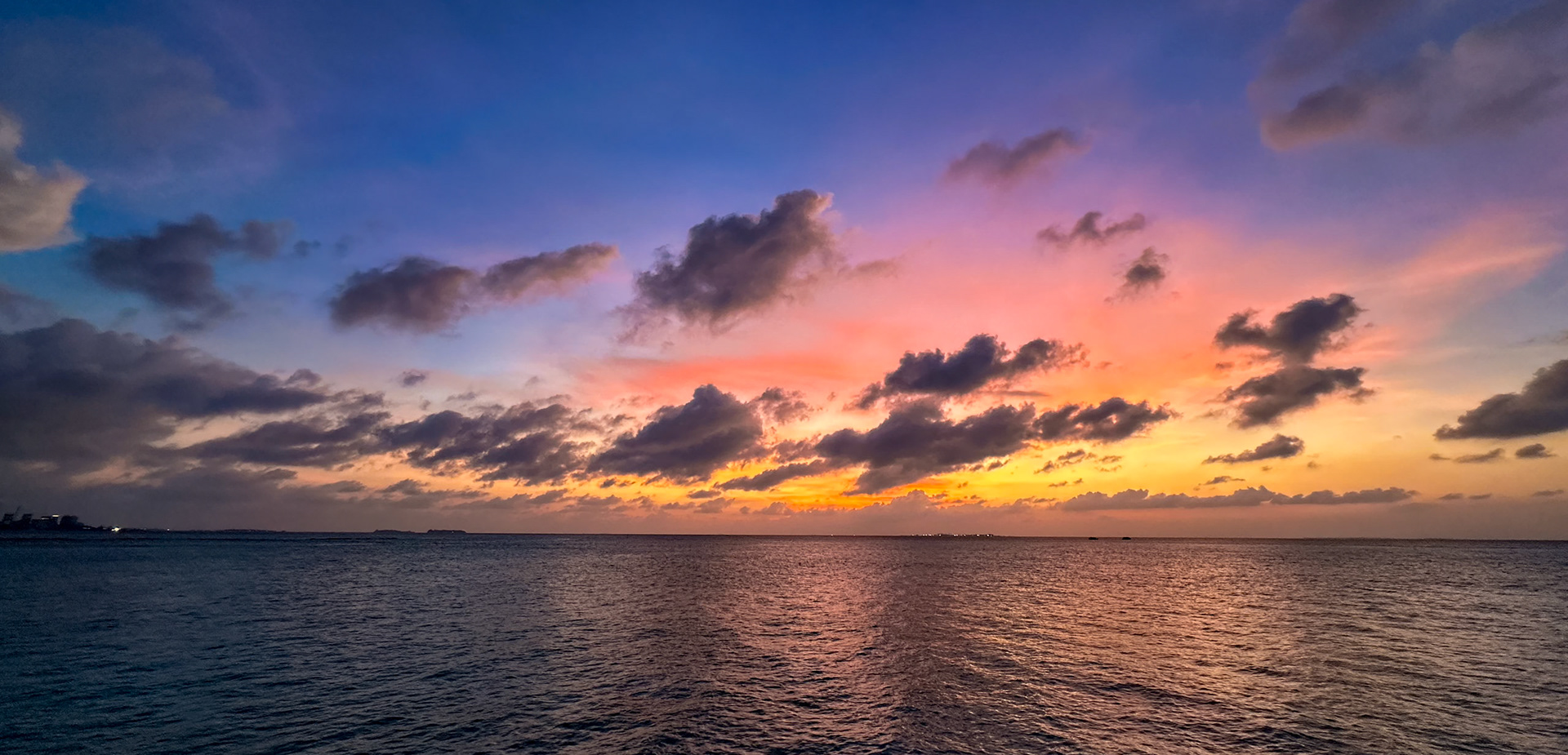 Sunset in the Maldives
