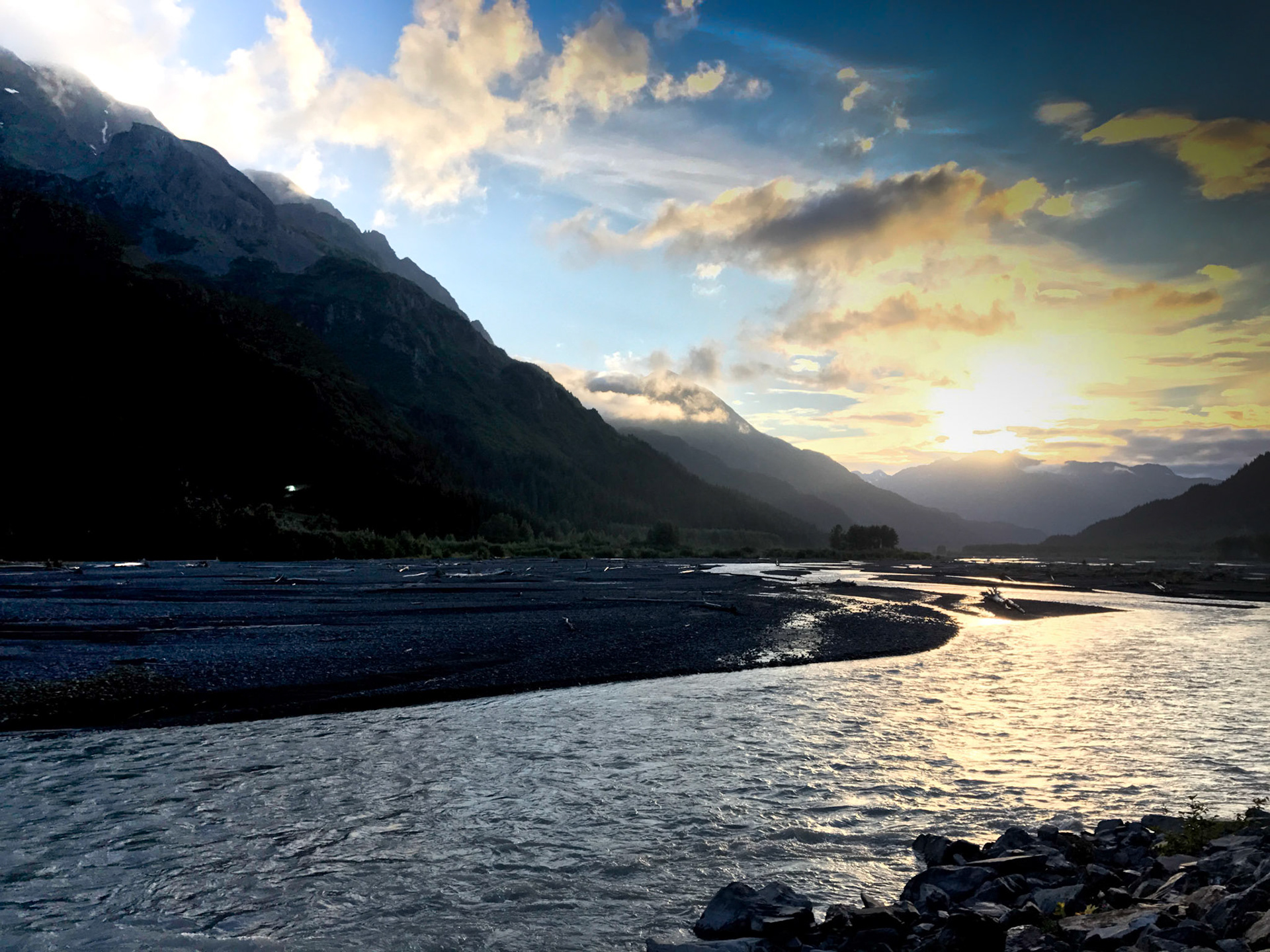 Sunset in Seward, Alaska