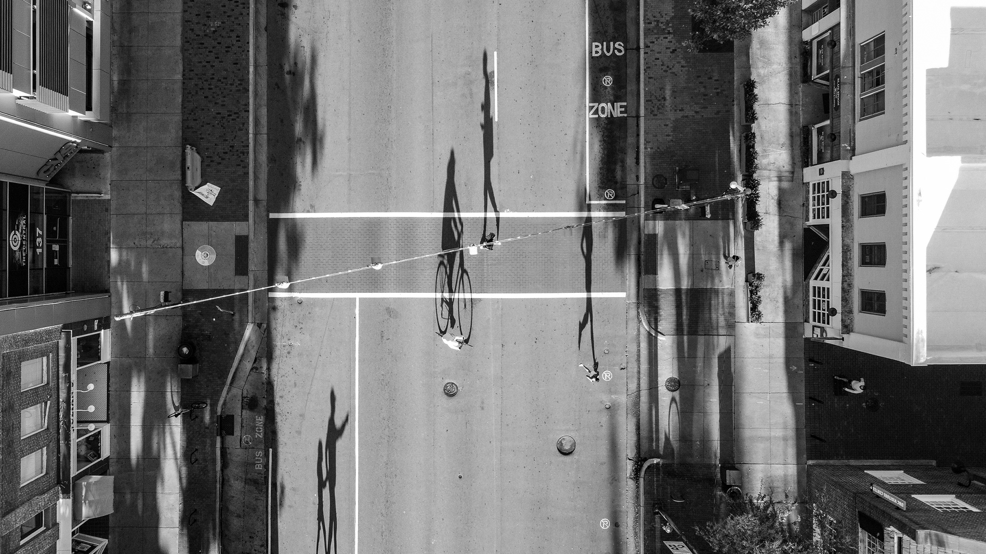 Second Place in Feature Category | Pedestrians cross Franklin Street in Chapel Hill, N.C., Oct. 26, 2020.