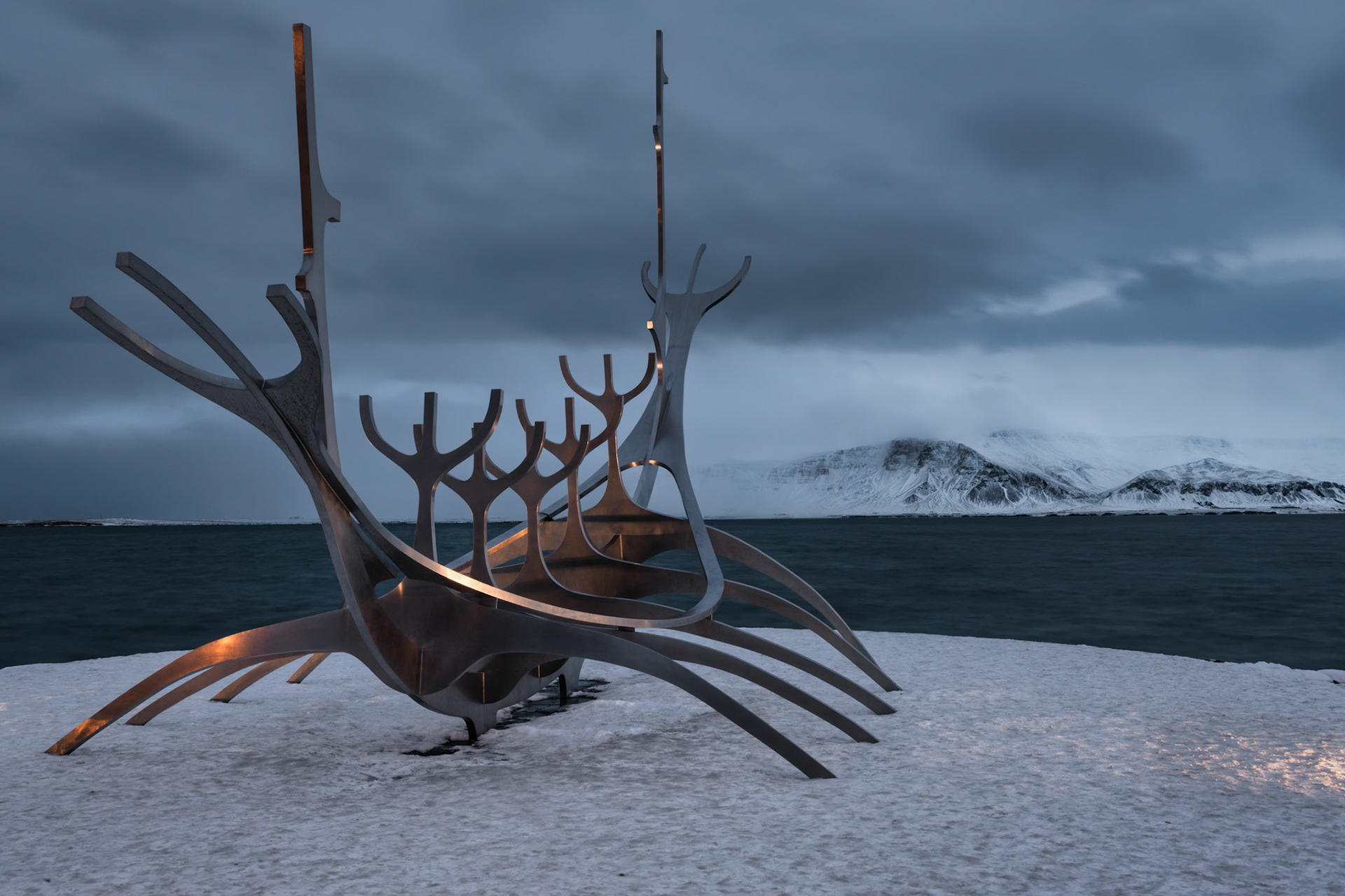 Sun Voyager sculpture in Reykjavík