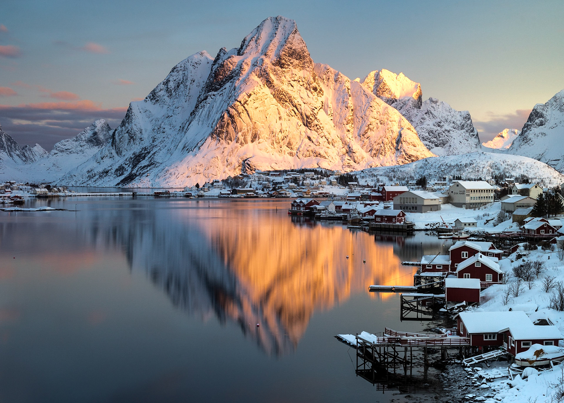 Sunrise over Reine, Lofoten Islands