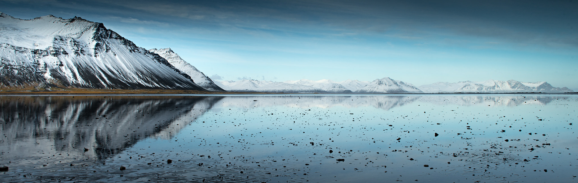 Skálatindur with various mountain ranges in the background