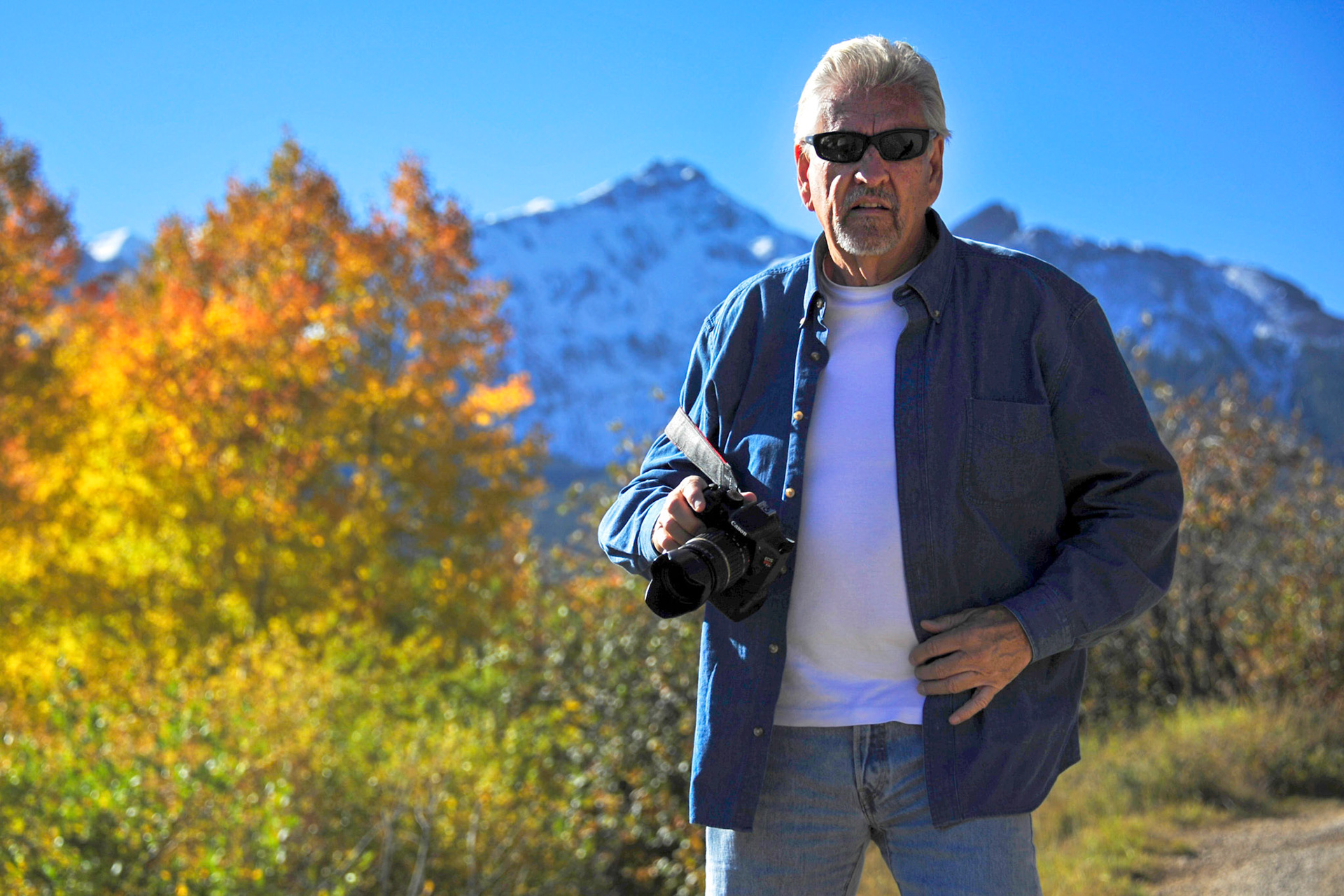 Alan, My high school photo teacher, shooting Fall Colors in Colorado
