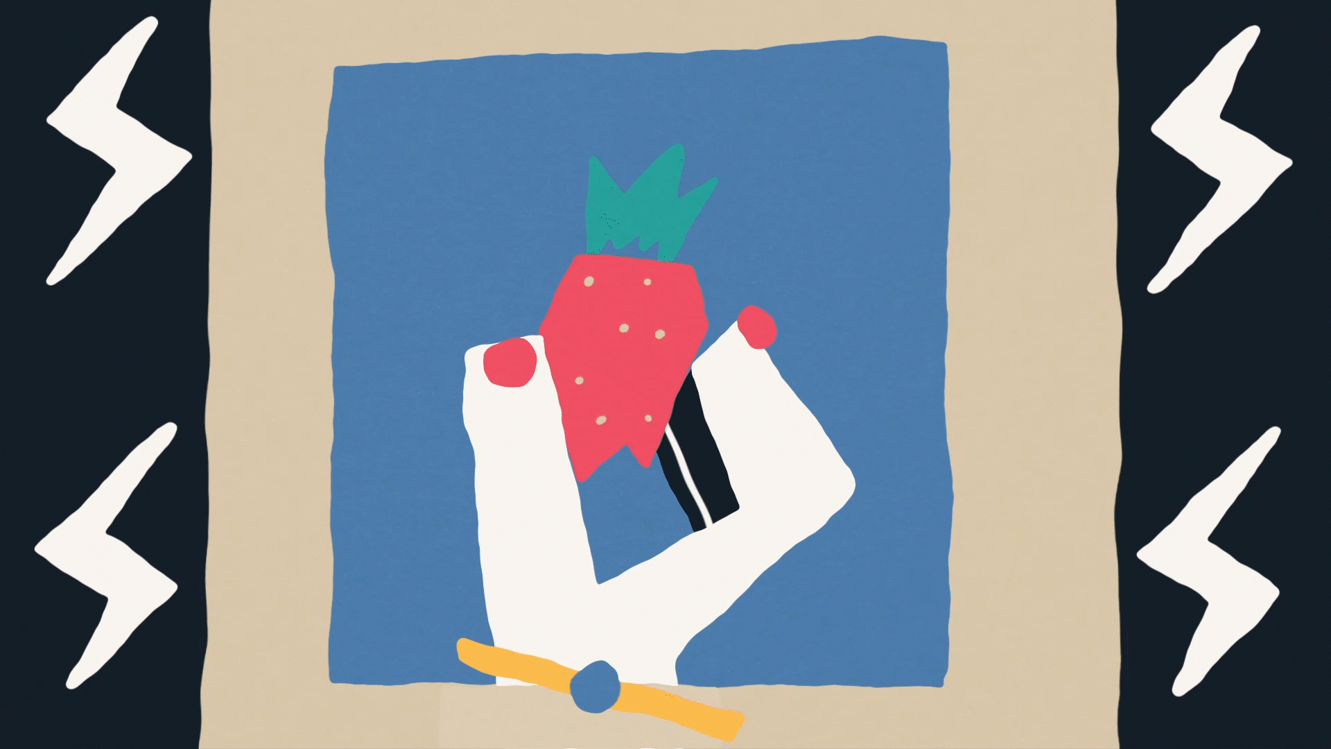 Strawberry Hand Gif