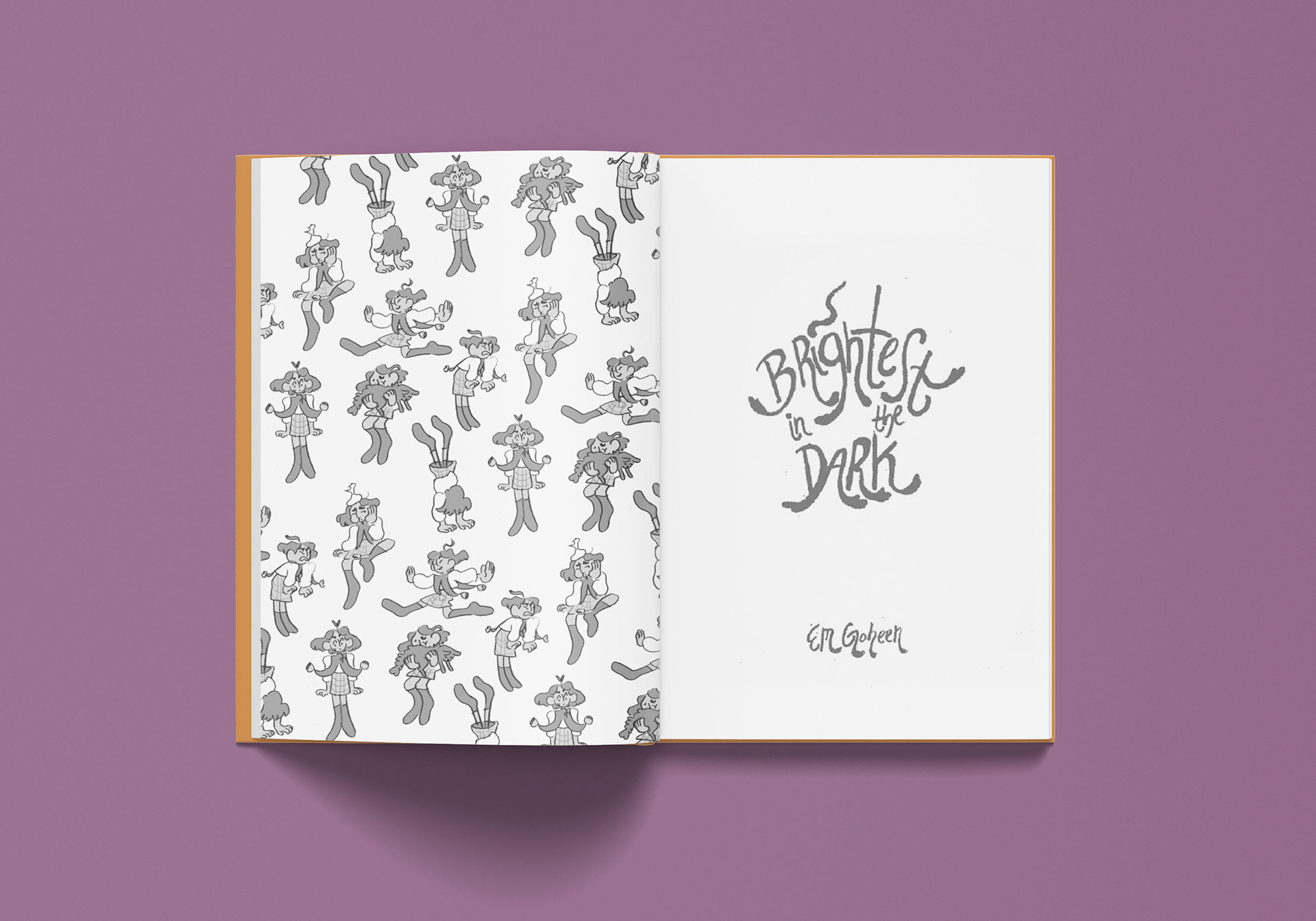 Brightest in the Dark Endpages, Em Goheen