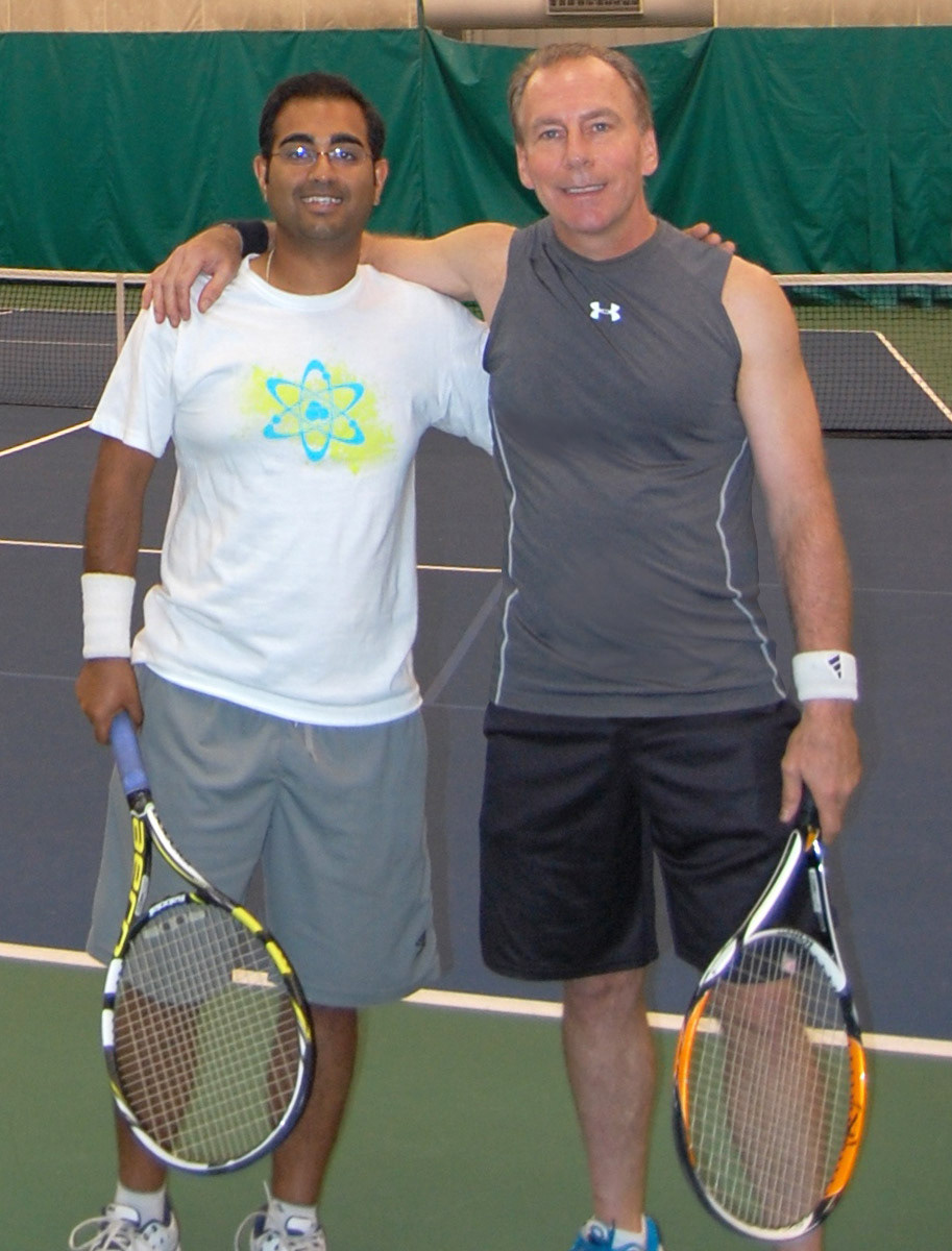 My old tennis partner Abhi.