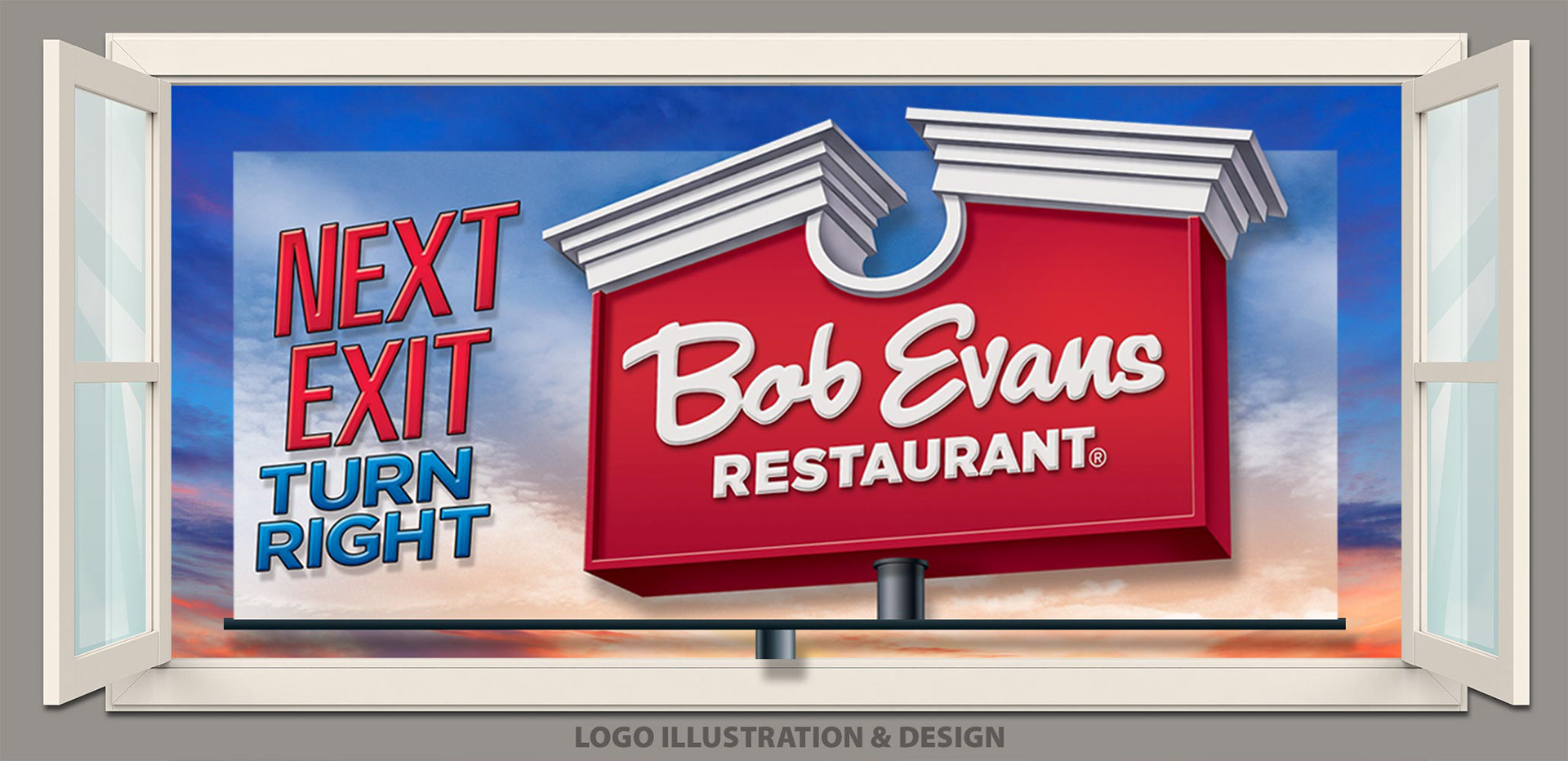 3-D logo rendering fror Billboards (CBS Outdoor)