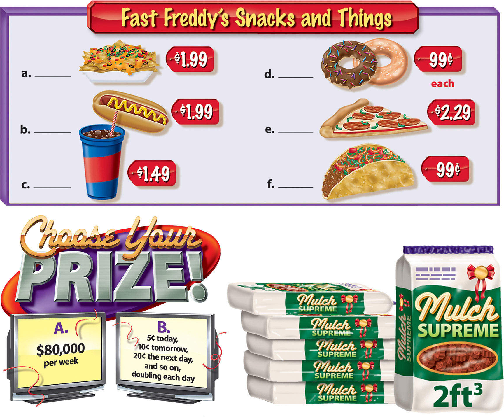 ESL and math realia designs