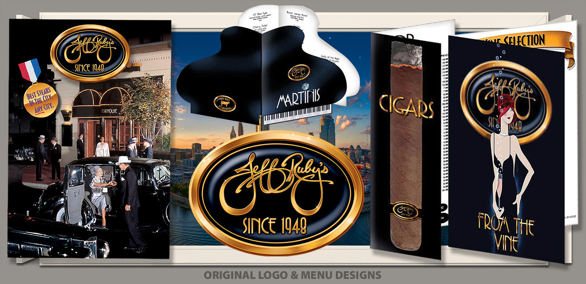 Original logo and menus