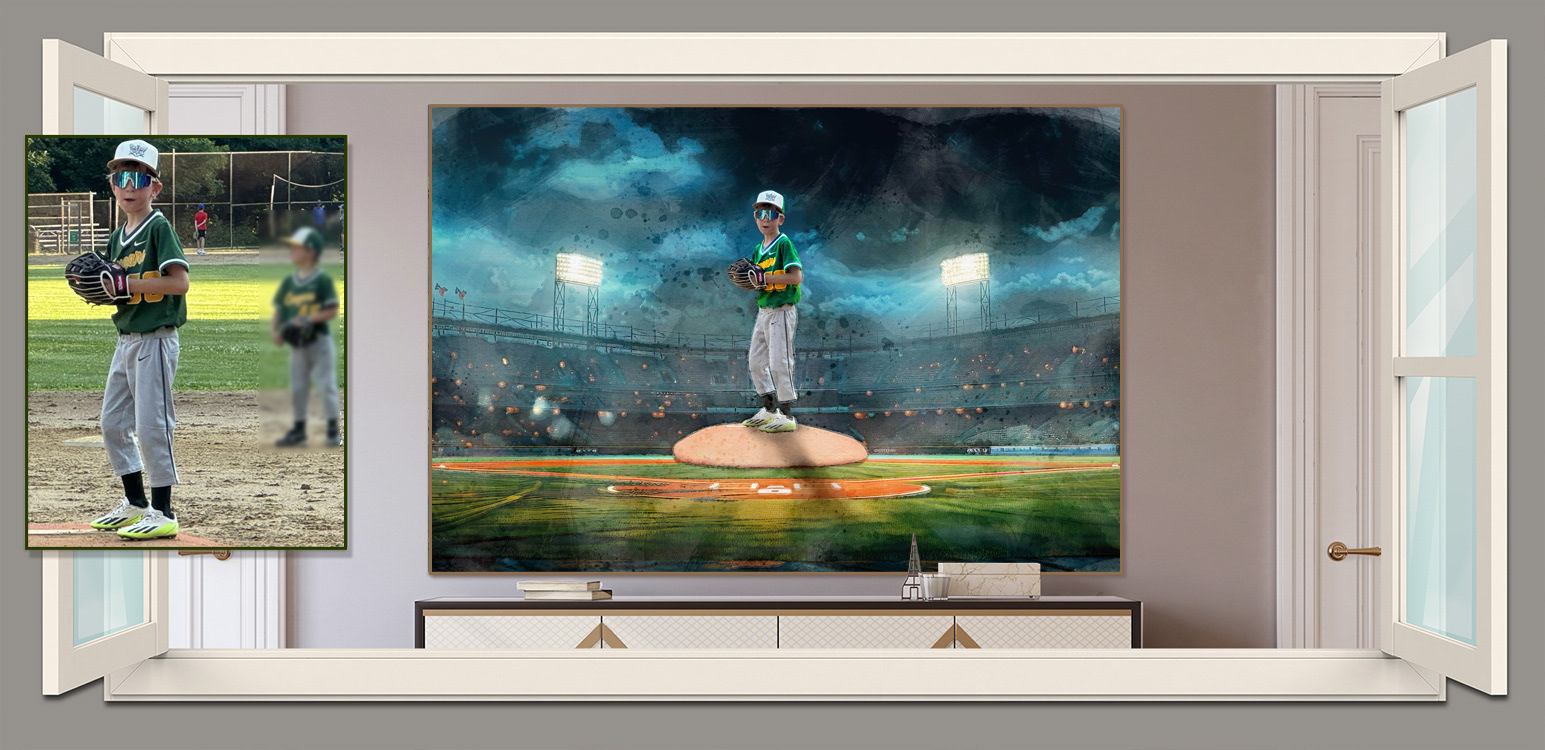 Jackson on the mound for St. Mary's Cougars, Hyde Park.