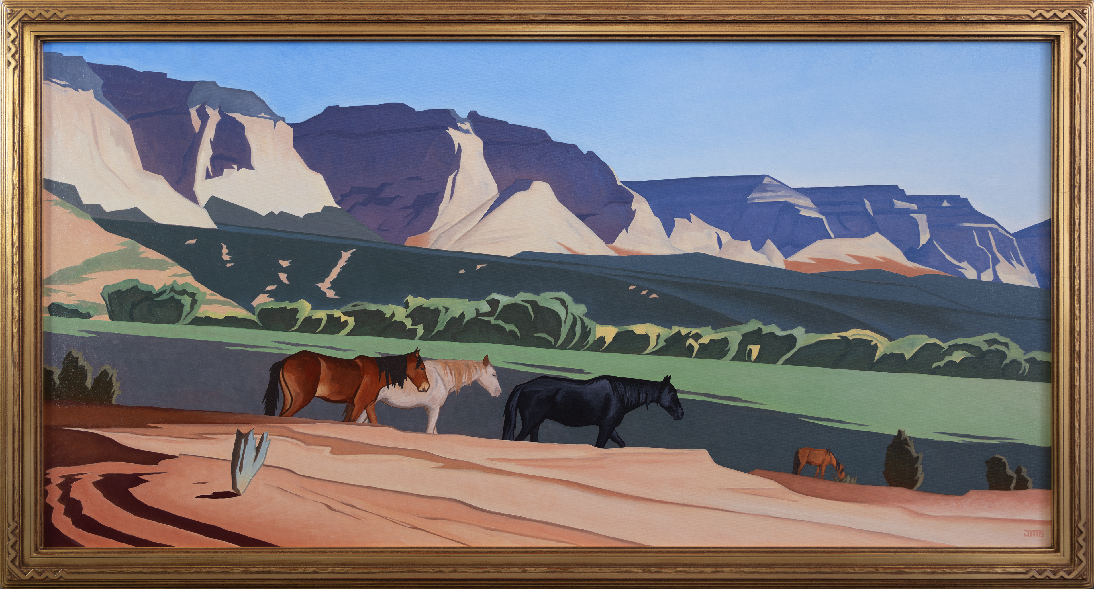 Hillside Pastoral / Cliff Runners (Mt. Carmel)