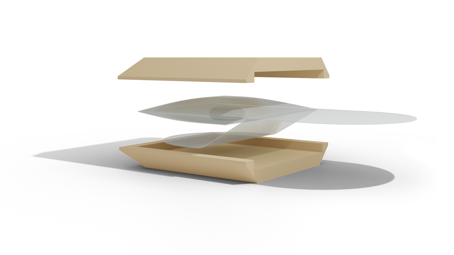 Our cardboard clamshell design