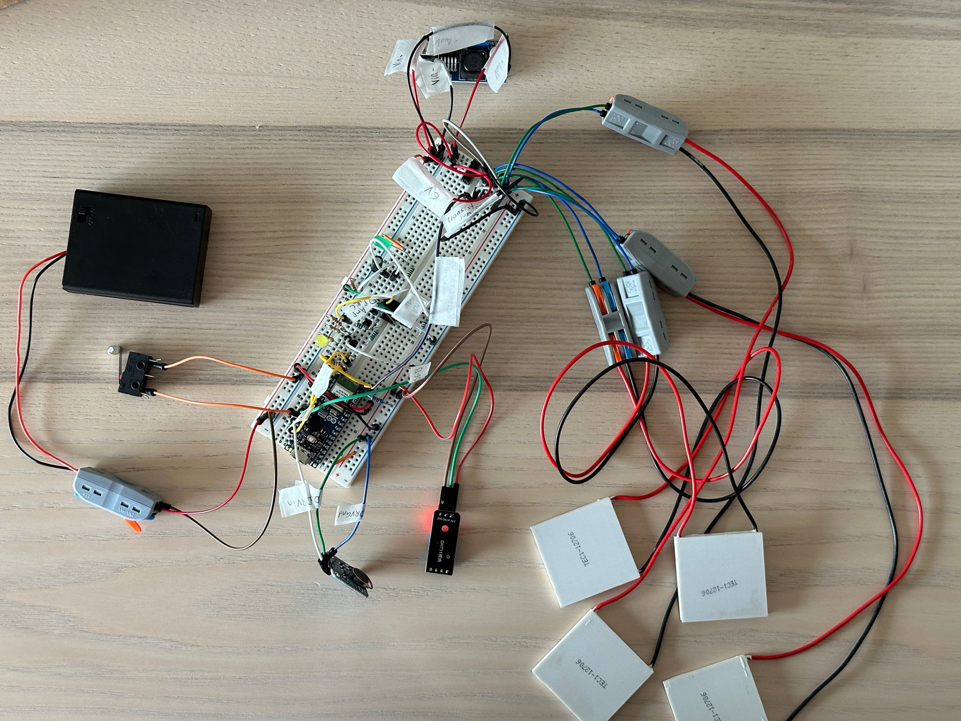 Initial breadboard circuits