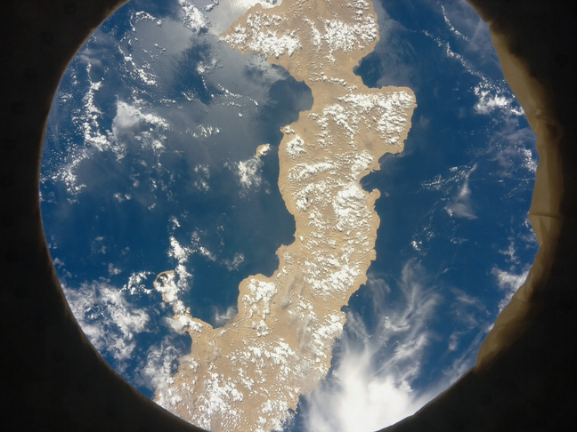 Near-infrared image captured from space