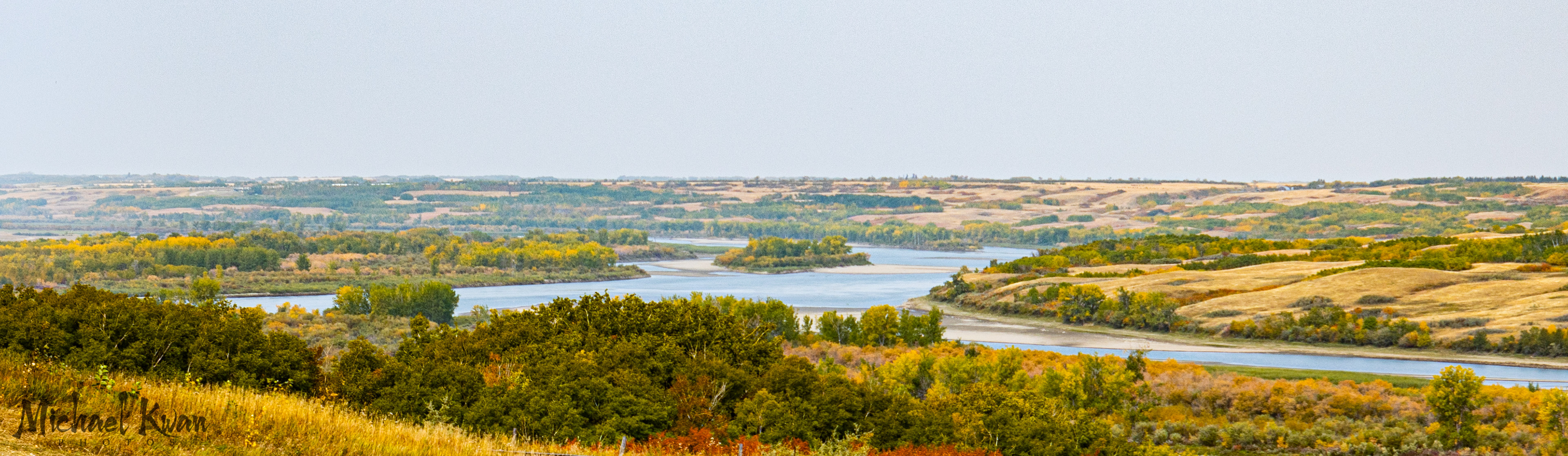North Saskatchewan River valley, just nw of Saskatoon