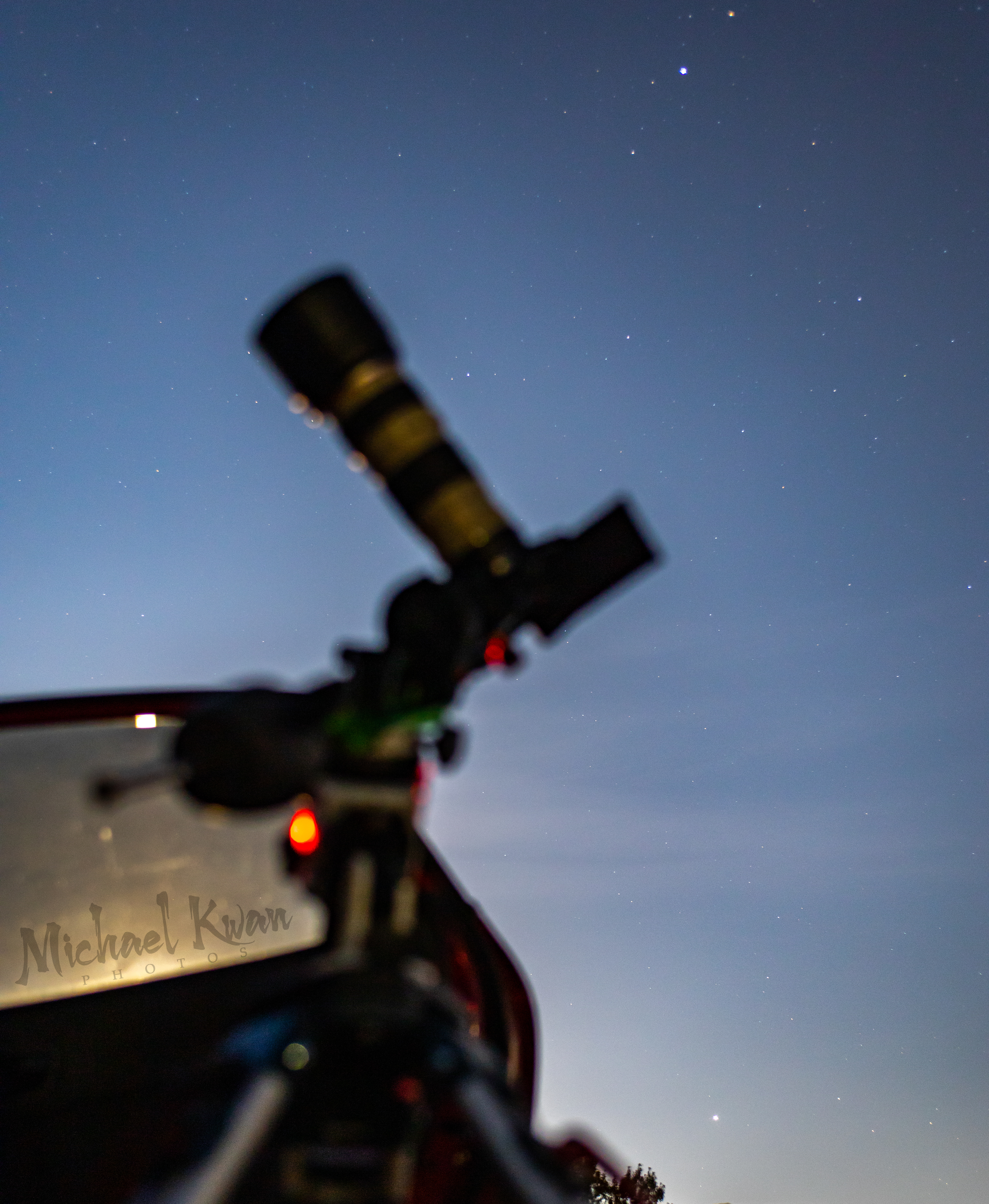 capturing Andromeda Galaxy, background stars