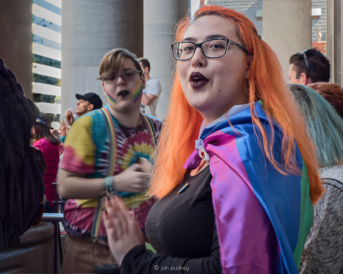 At the rally