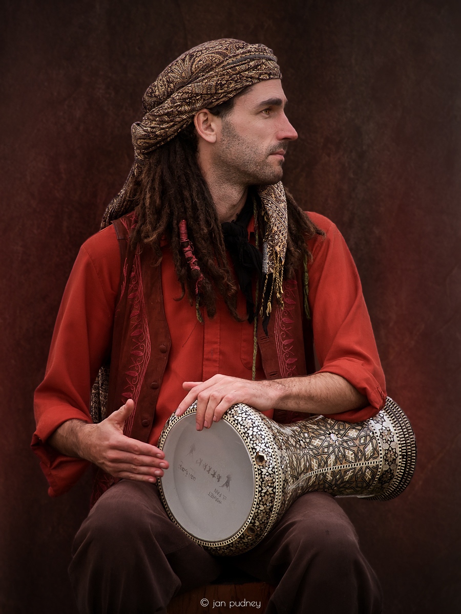 Portrait of a drummer