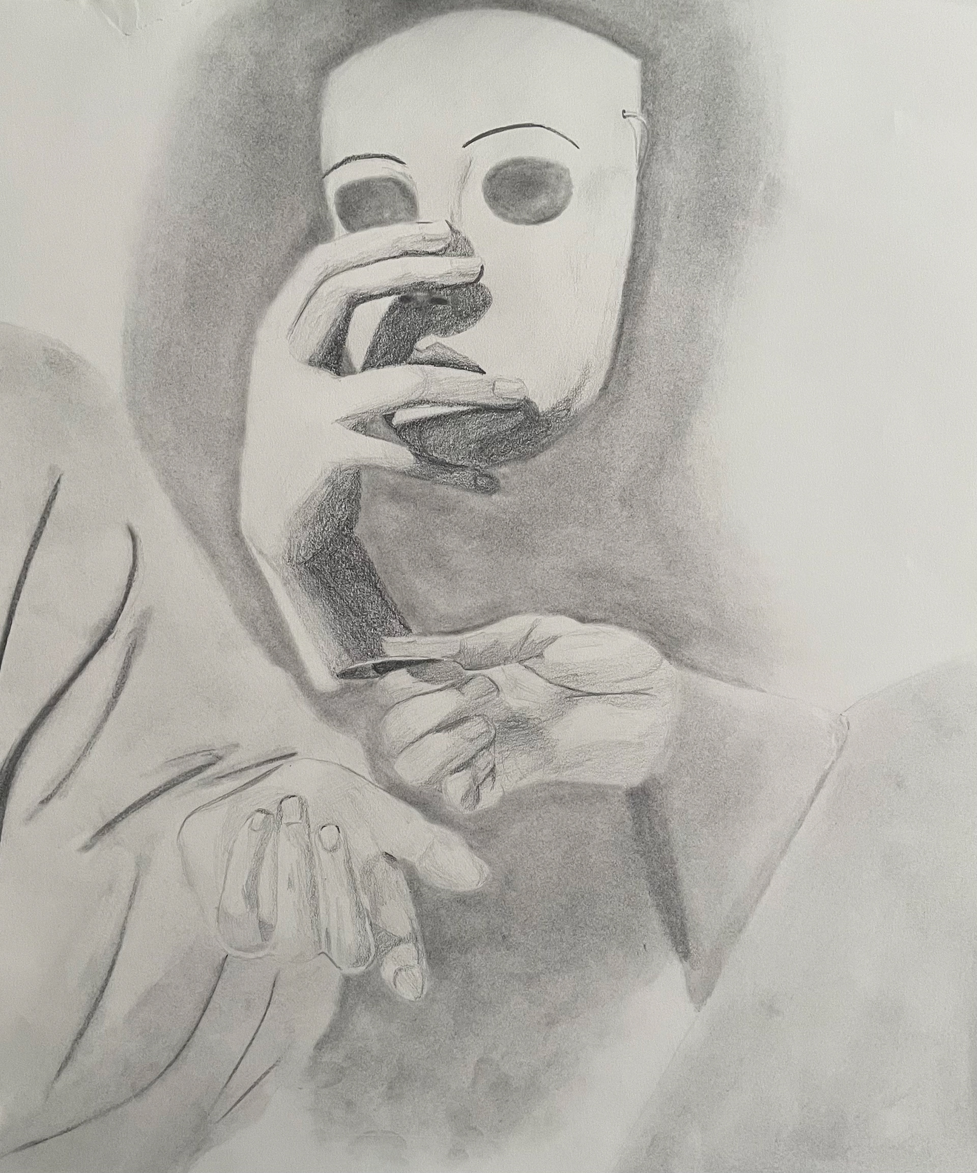 Study of the Hands of the Masters | 2022 | Graphite on Paper | 14" x 17"