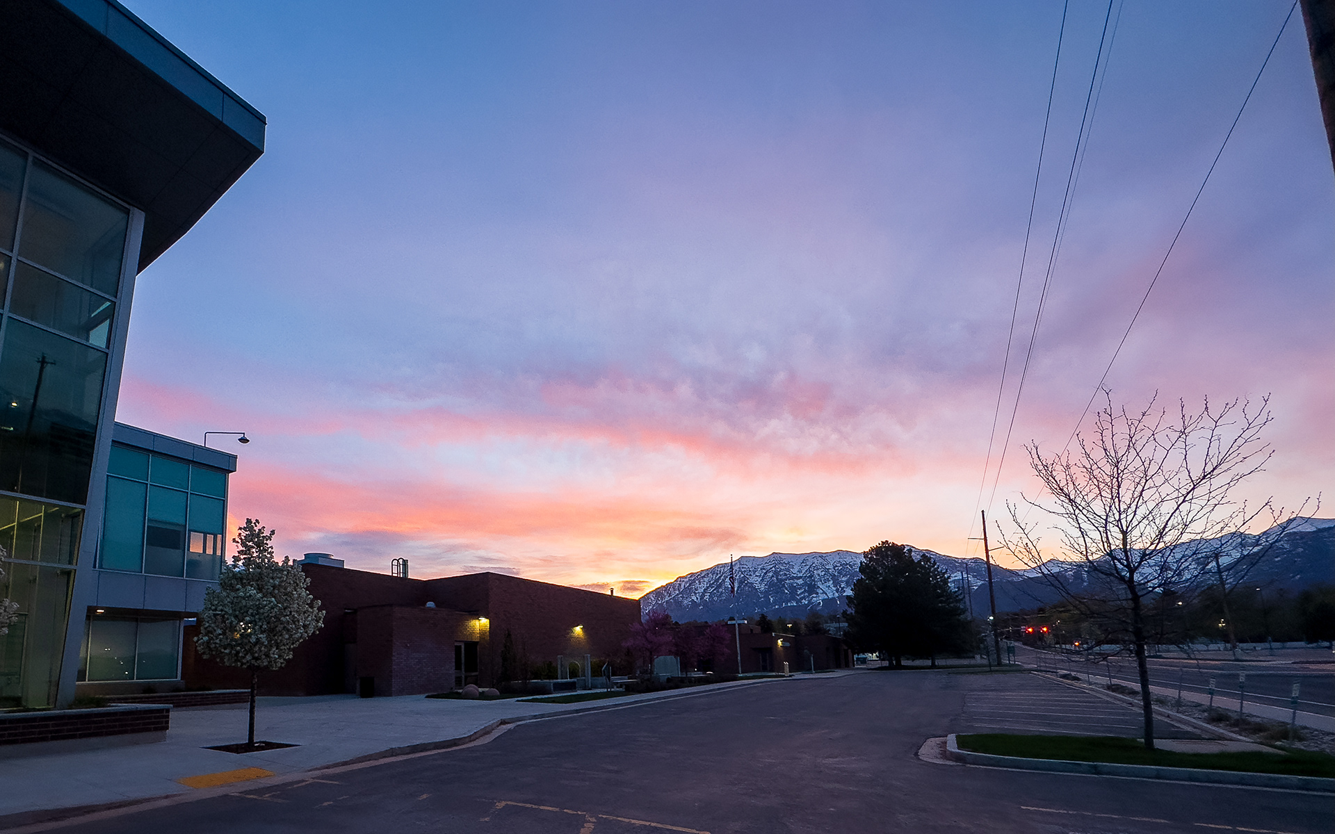 Luminous Majesty: Sunrise Embrace Behind Mount Timpanogos