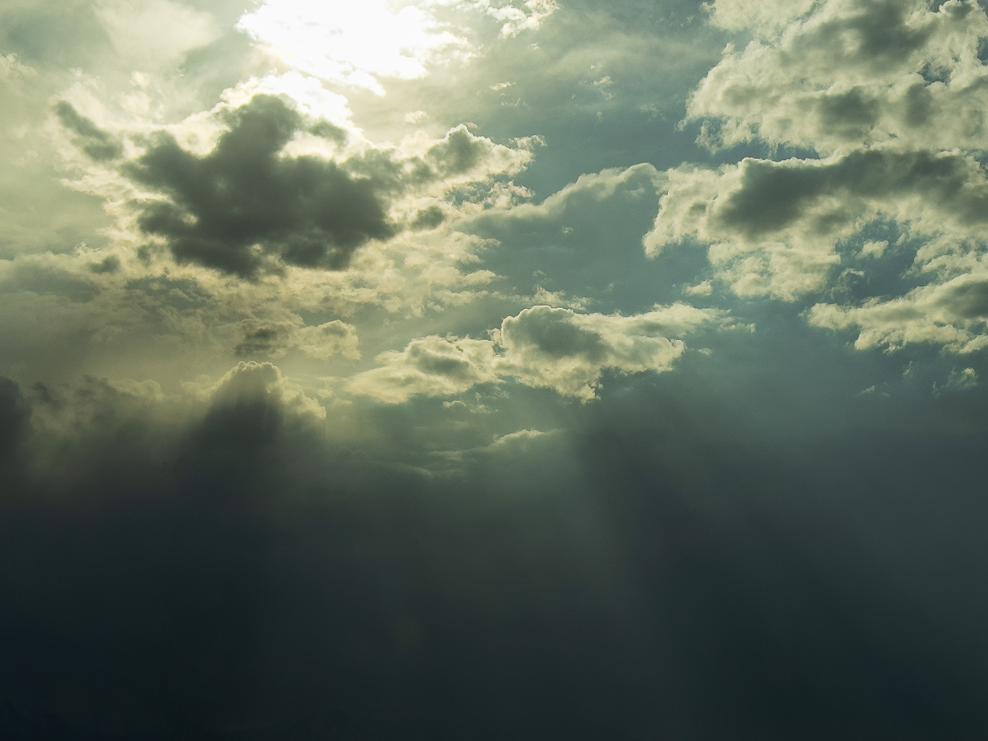 Golden Rays Amidst the Mist
