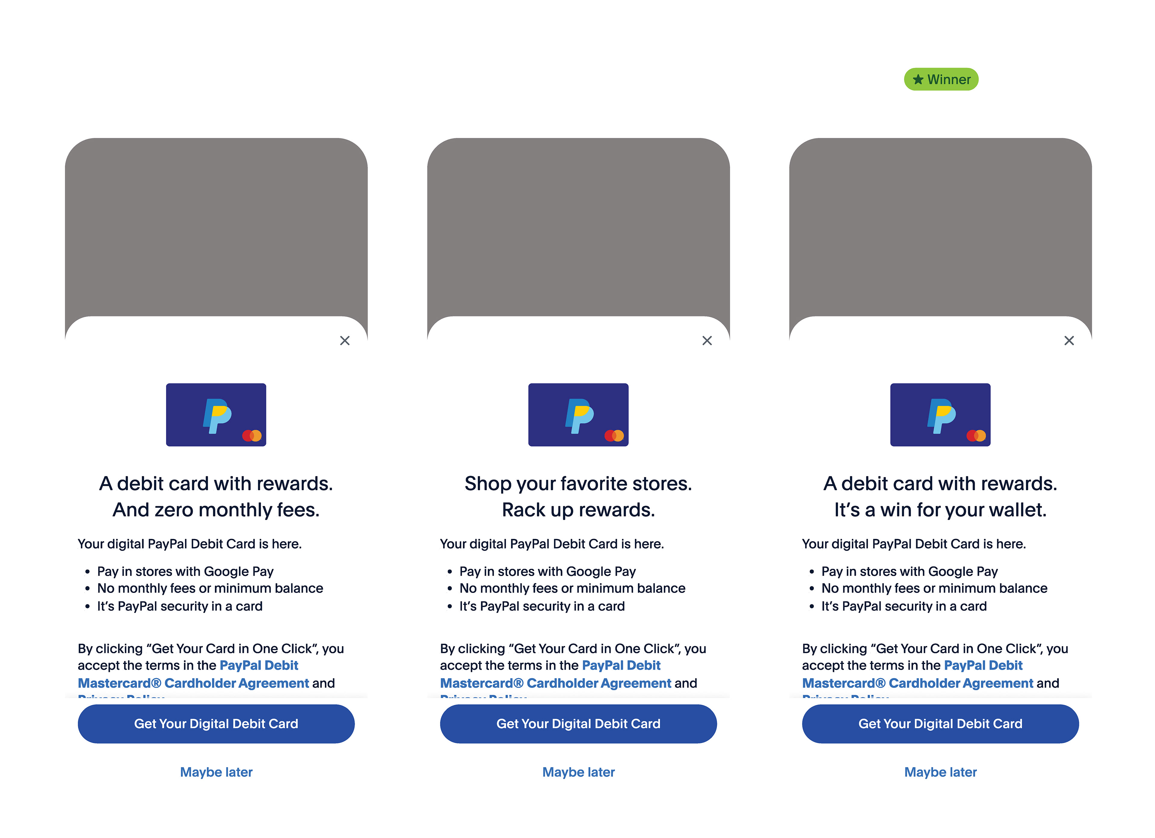 Digital Debit Card Headline Test