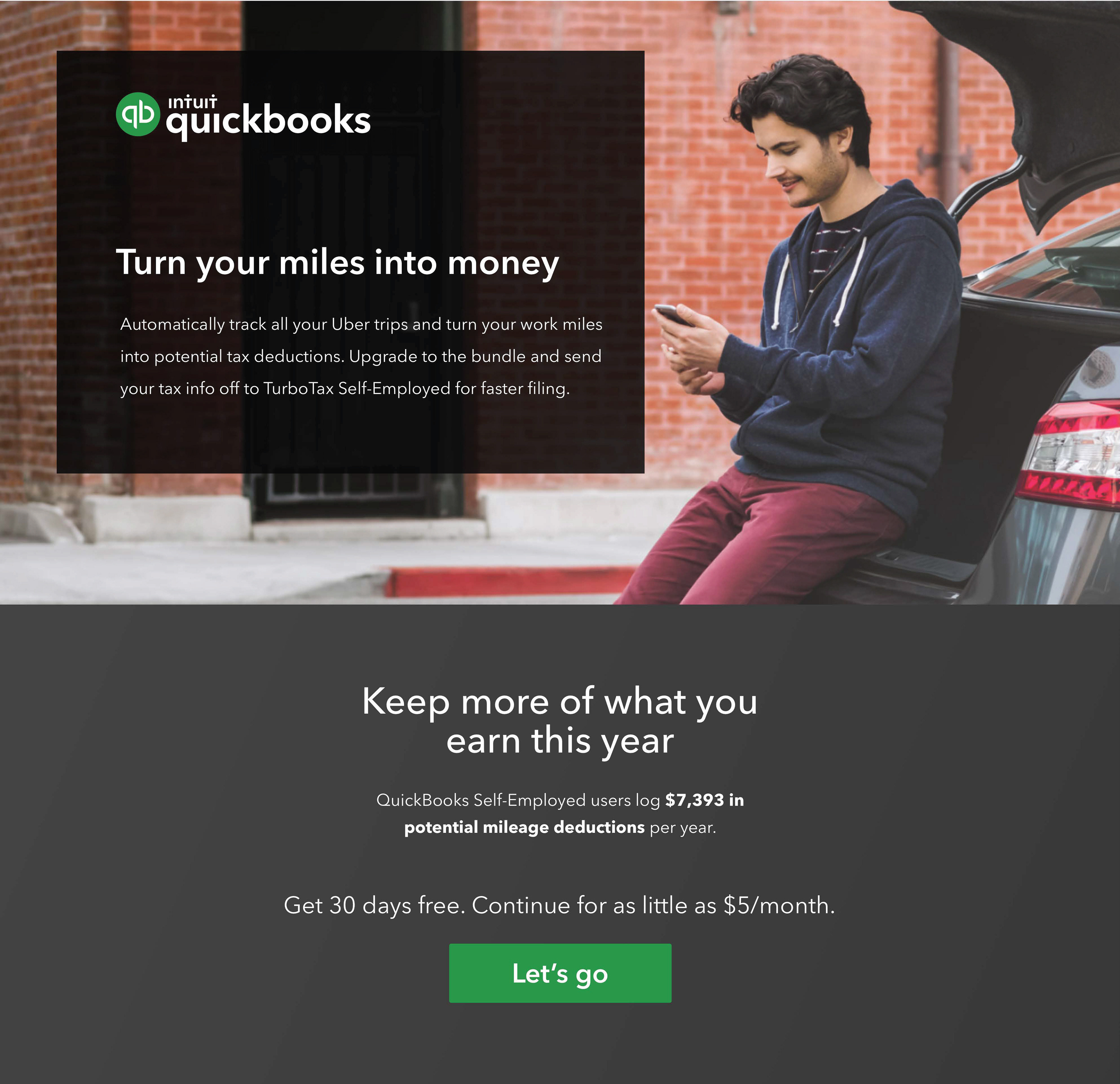 Ad Spot: QuickBooks Self-Employed Mileage Tracker