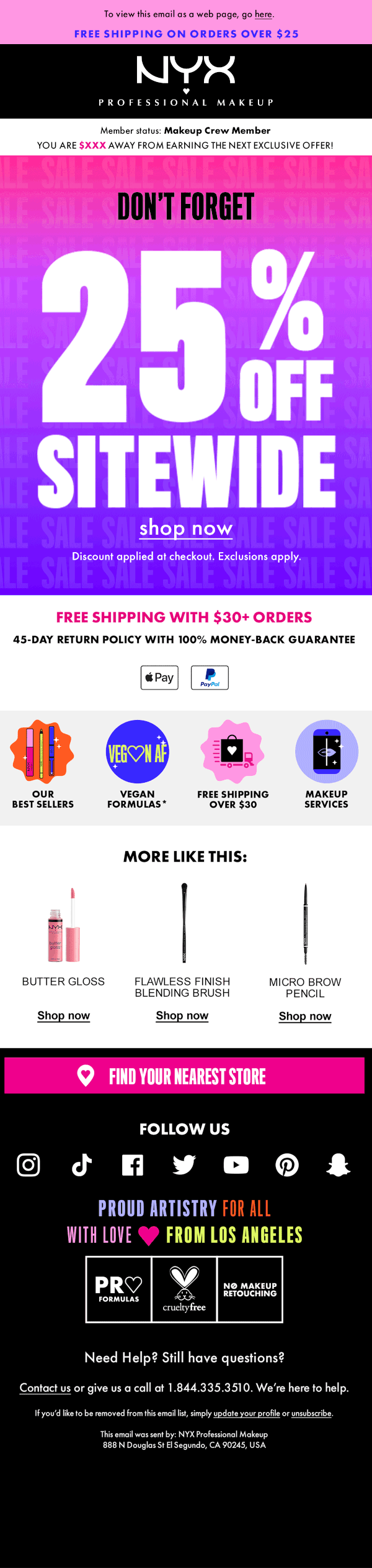 NYX email