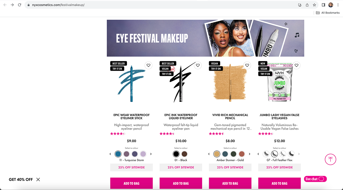 NYX web