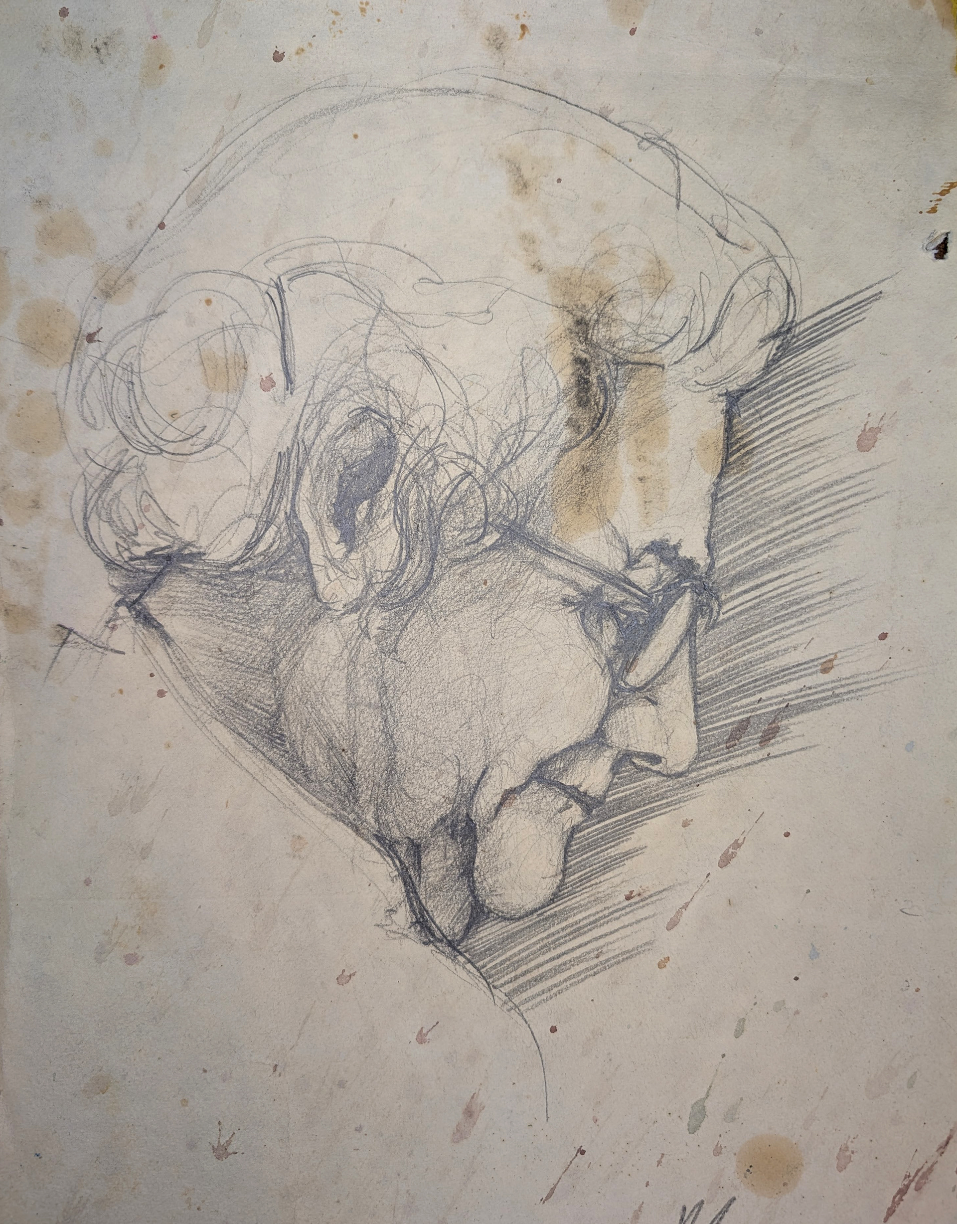 My grand mother - drawing from 1985 year