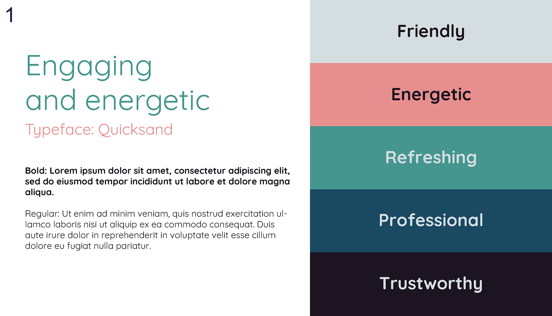 Color palette and typography recommendation
