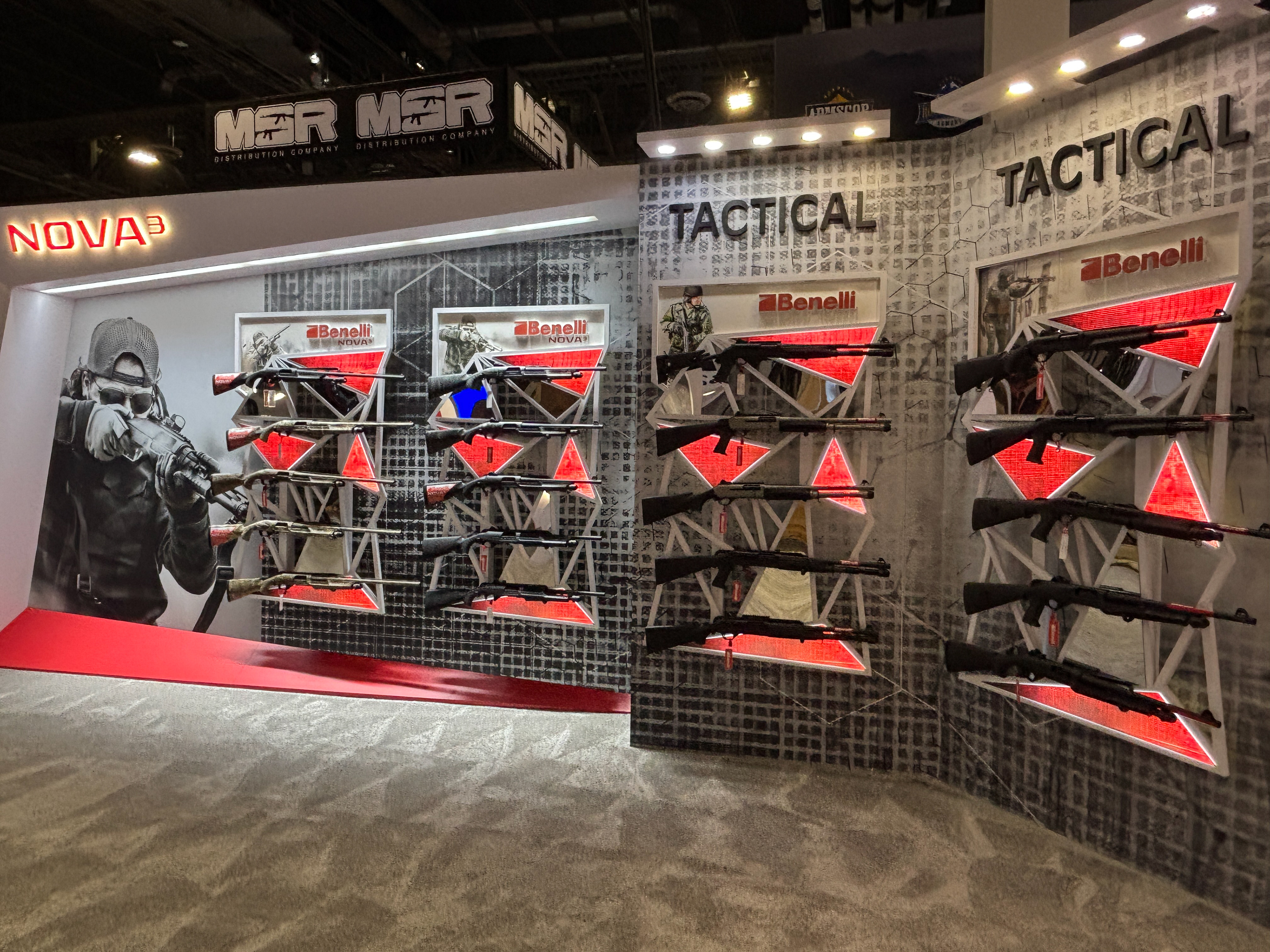 Benelli tactical booth area