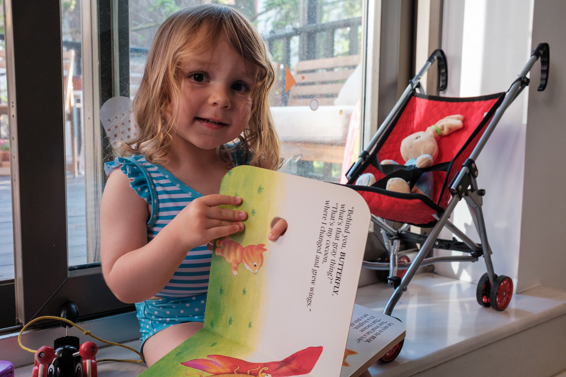 Reading to Peter Rabbit