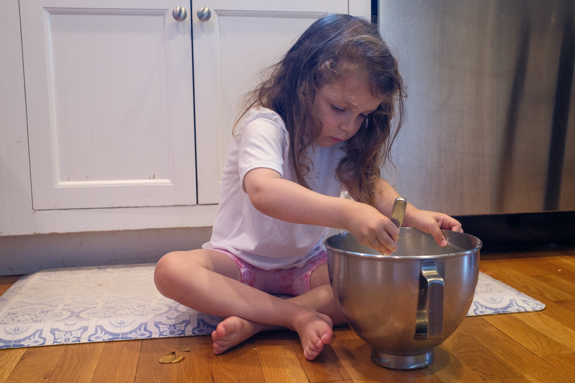 Mixing Waffle Batter
