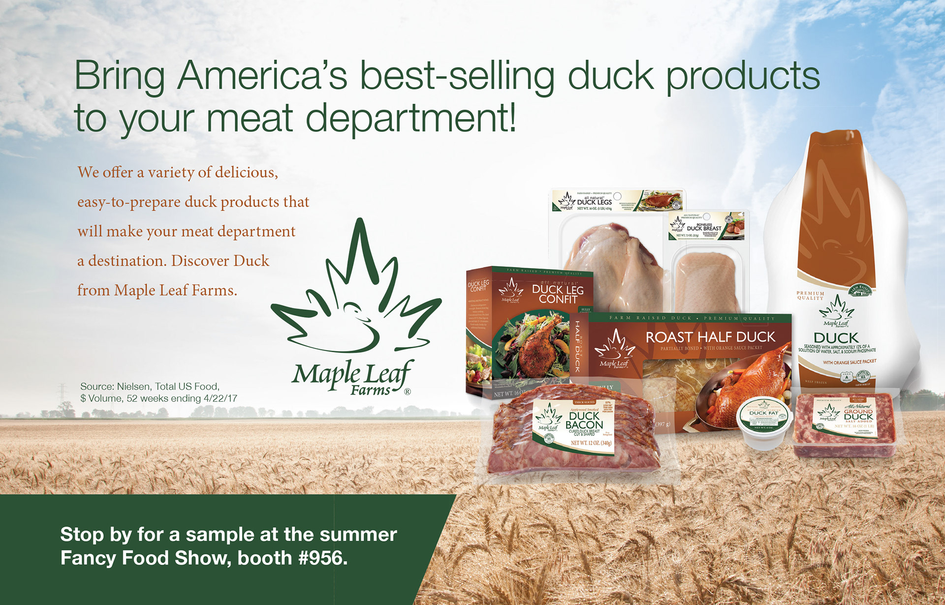 Ad Design - Maple Leaf Farms Duck Products
