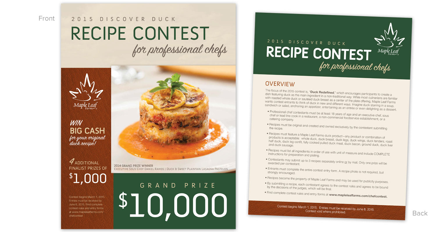 Flyer Sample - Recipe Contest