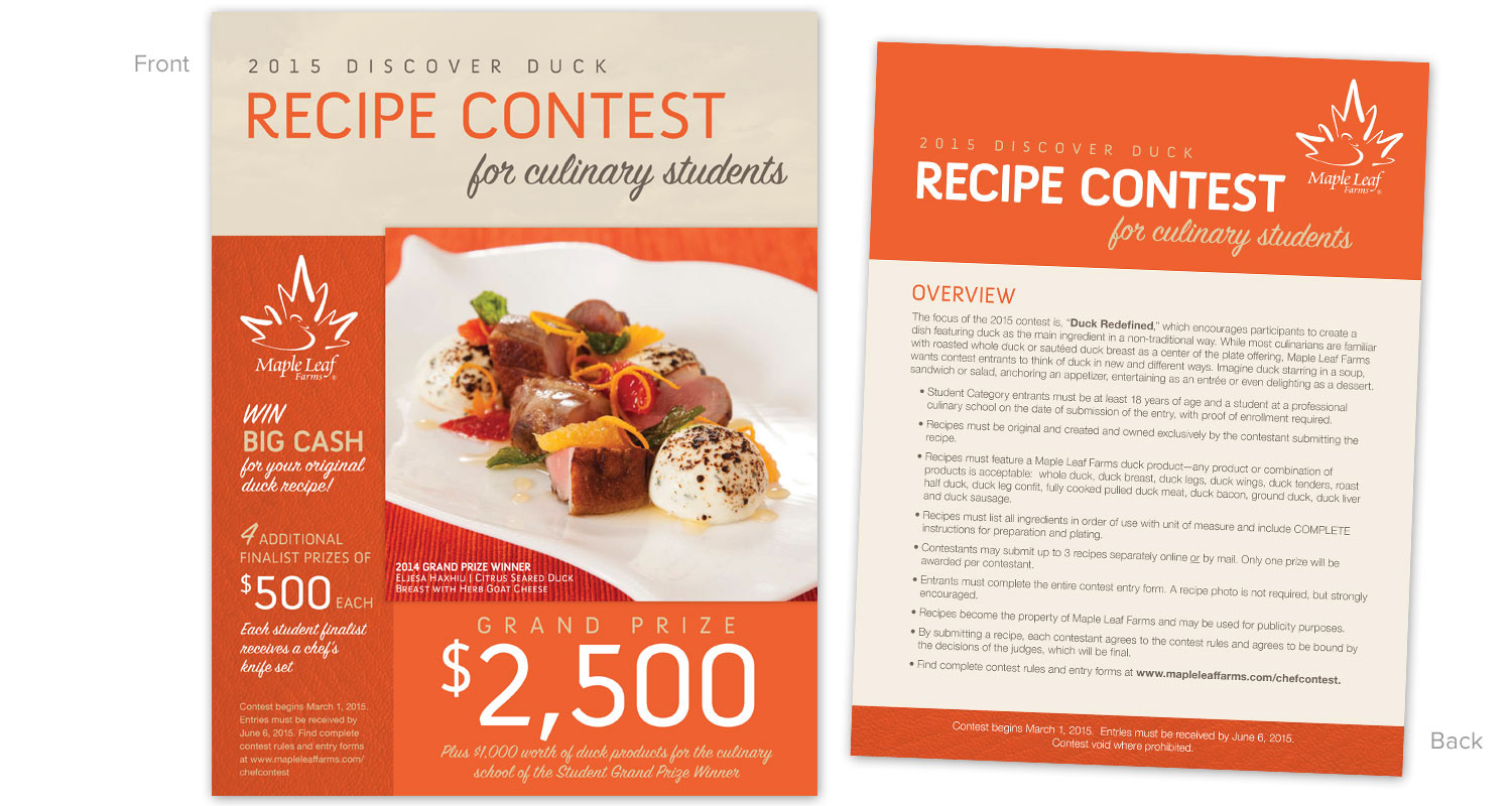 Flyer Sample - Recipe Contest Student