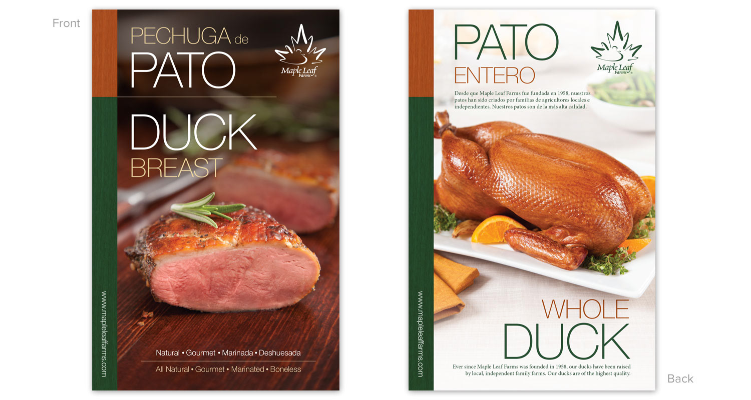 Flyer Sample - Pechuga de Pato, Duck Breast